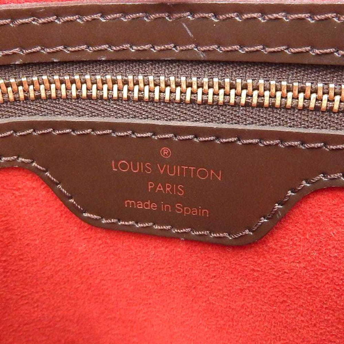 Louis Vuitton Damier Canvas Ebene Pvc Handbag Tote Bag (Pre-Owned)