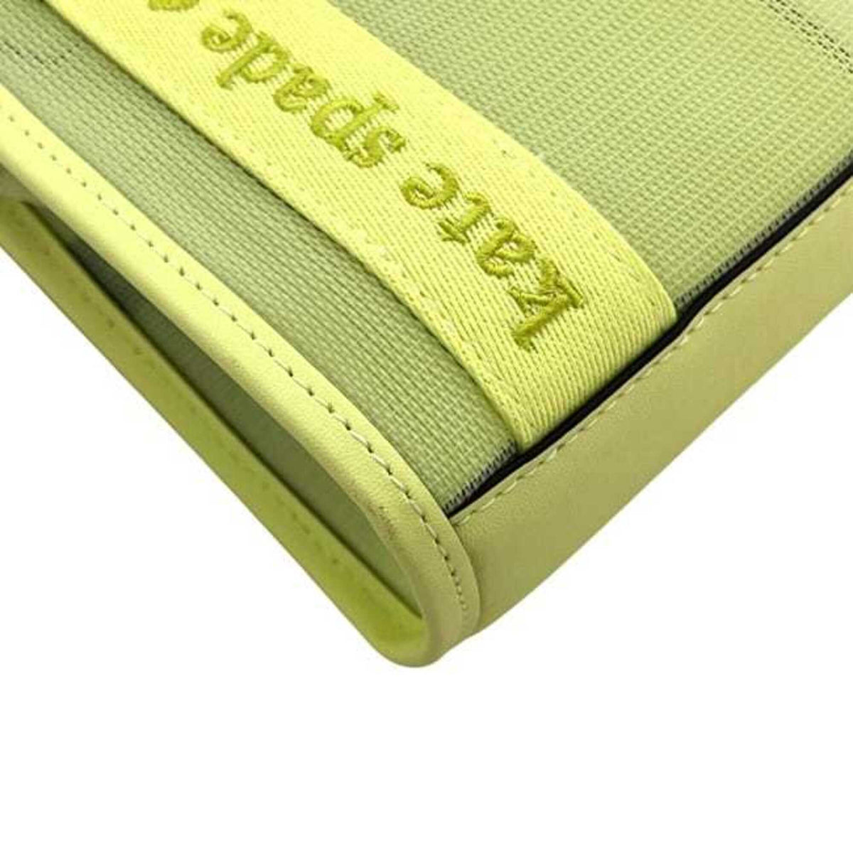 Kate Spade Yellow Canvas Mesh Shoulder Bag (Pre-Owned)