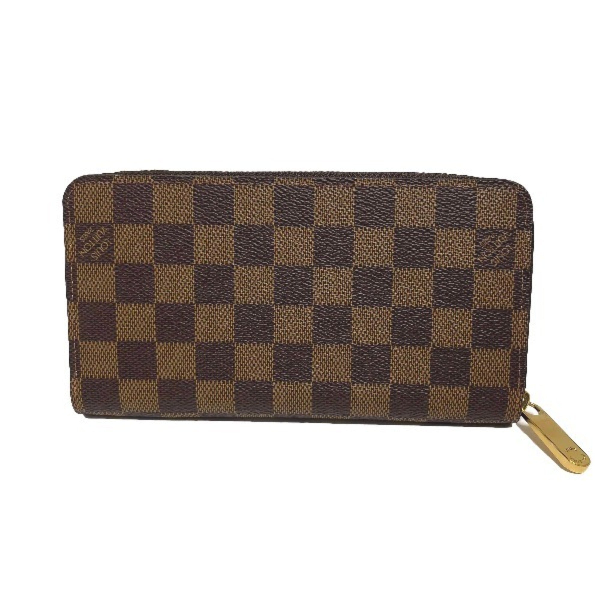 Louis Vuitton Brown Damier Canvas Long Wallet (Bi-Fold) (Pre-Owned)