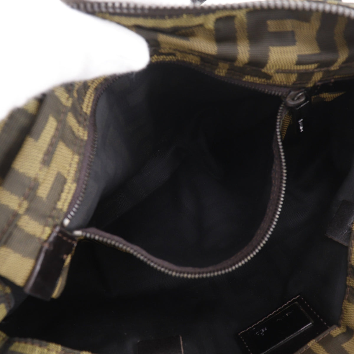 Fendi Zucca Brown Nylon Canvas Tote Bag (Pre-Owned)