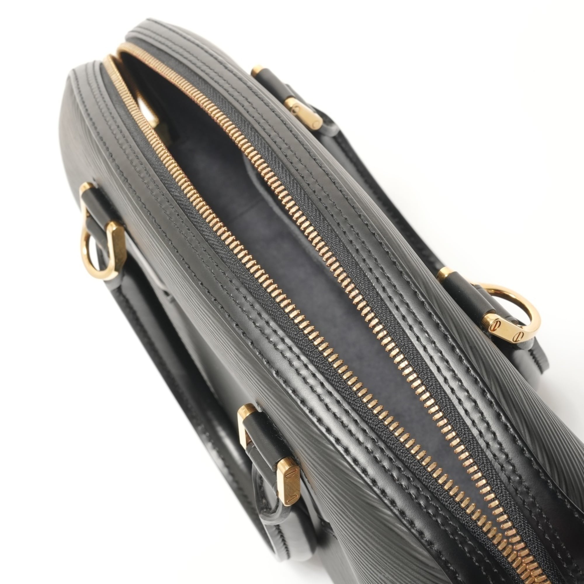 Louis Vuitton Epi Black Epi Leather Handbag (Pre-Owned)