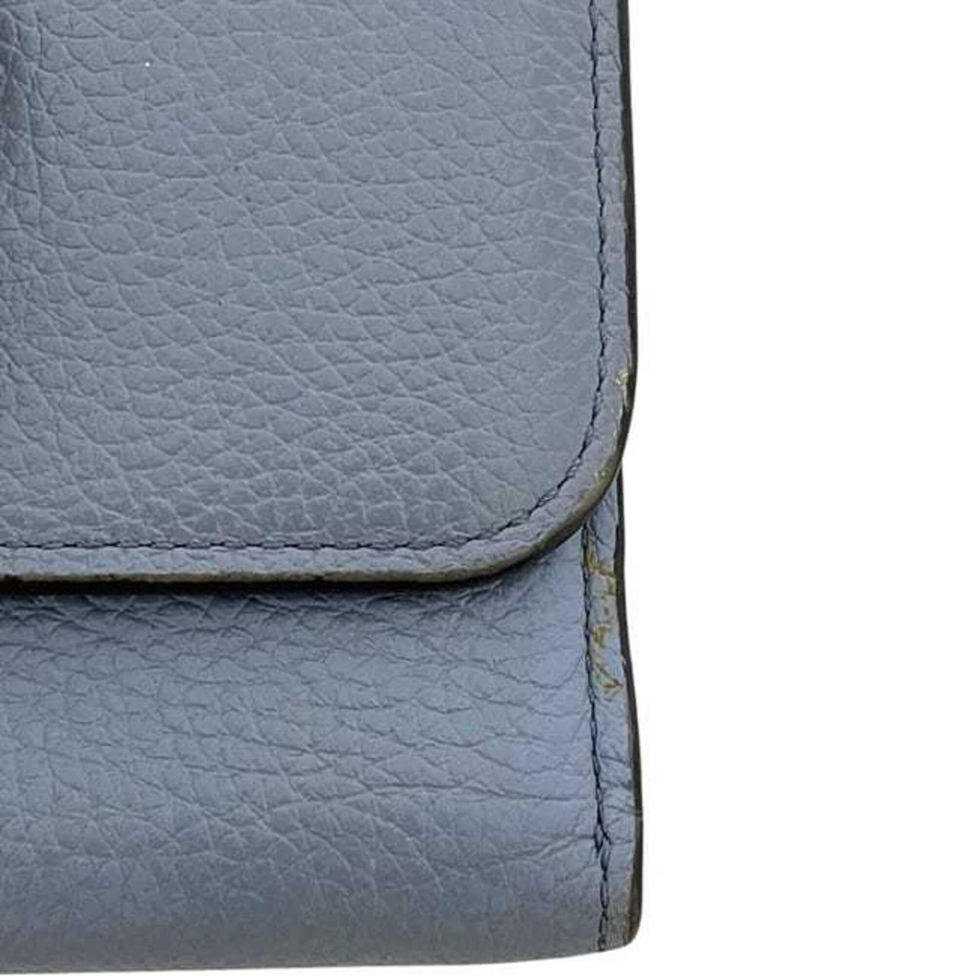 Chloé Blue Light Blue Leather Wallet (Tri-Fold) (Pre-Owned)