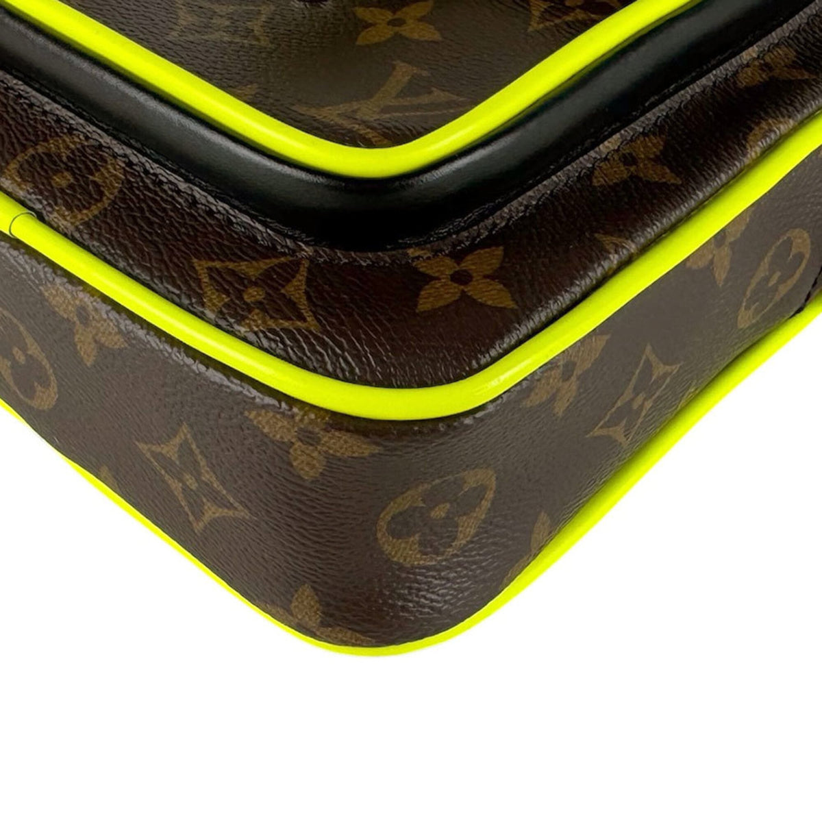 Louis Vuitton Brown Monogram Macassar Yellow Monogram Shoulder Bag (Pre-Owned)