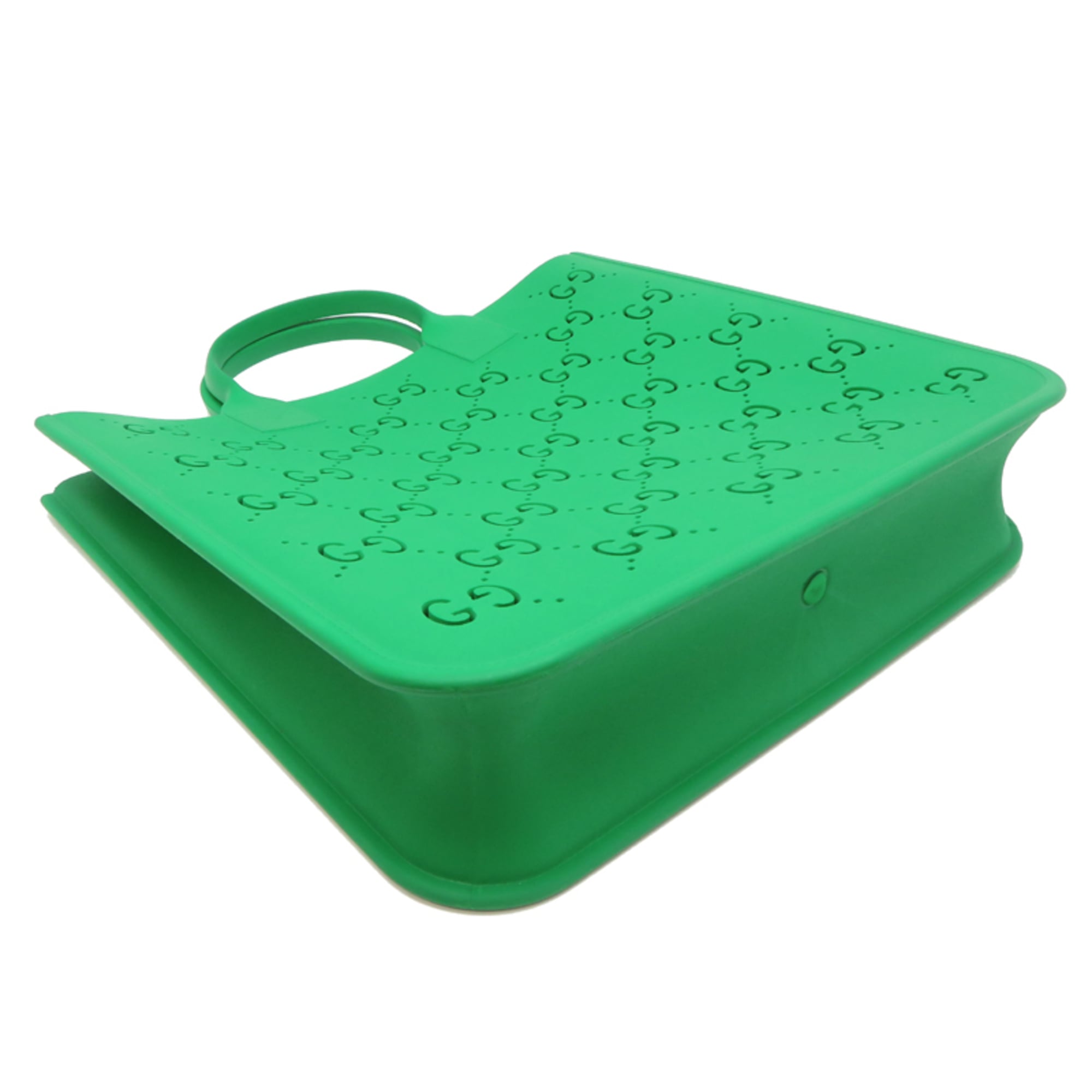 Gucci Green Rubber Tote Bag (Pre-Owned)