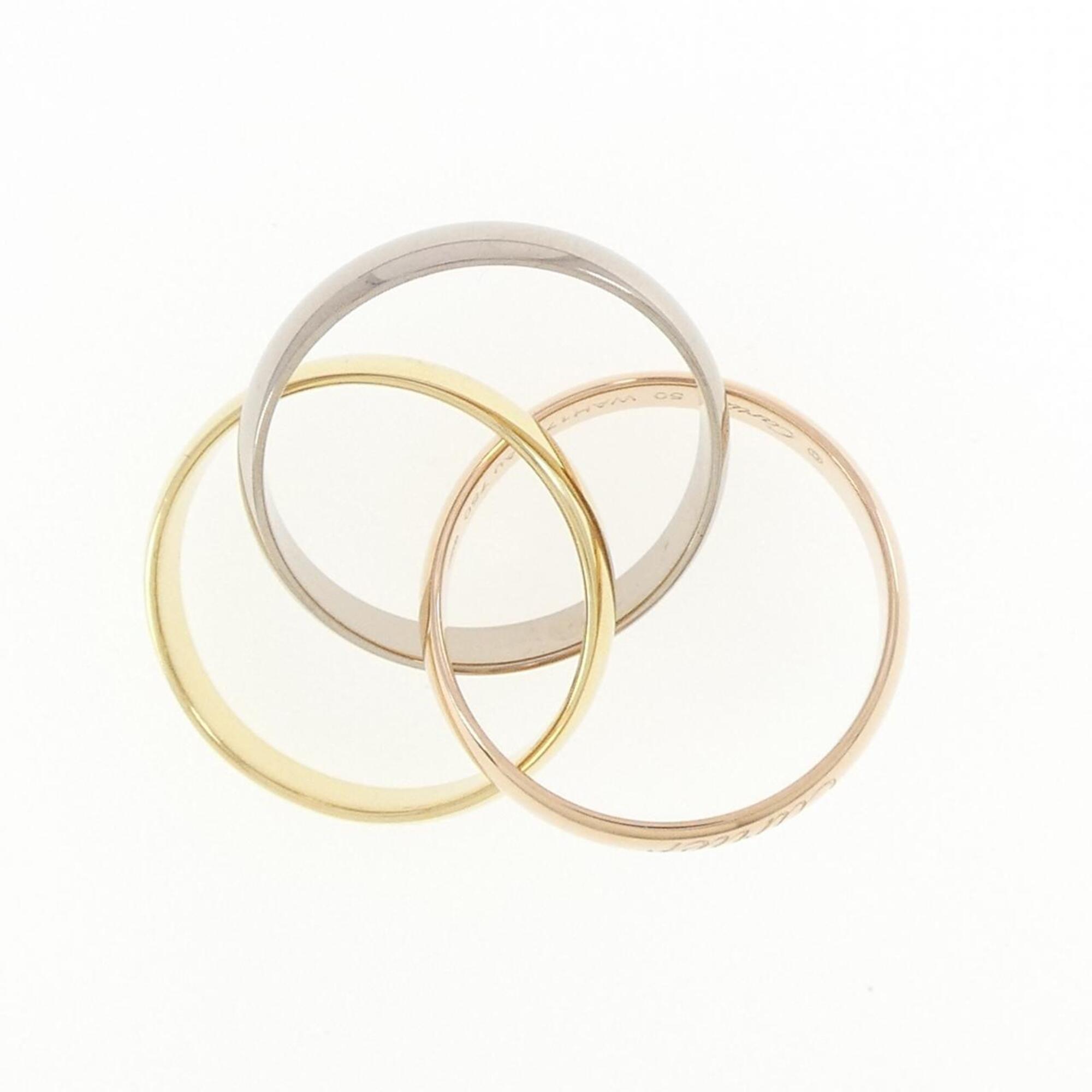 Cartier Trinity Yellow Gold (18K) Pink Gold (18K) White Gold (18K) Band Ring (Pre-Owned)