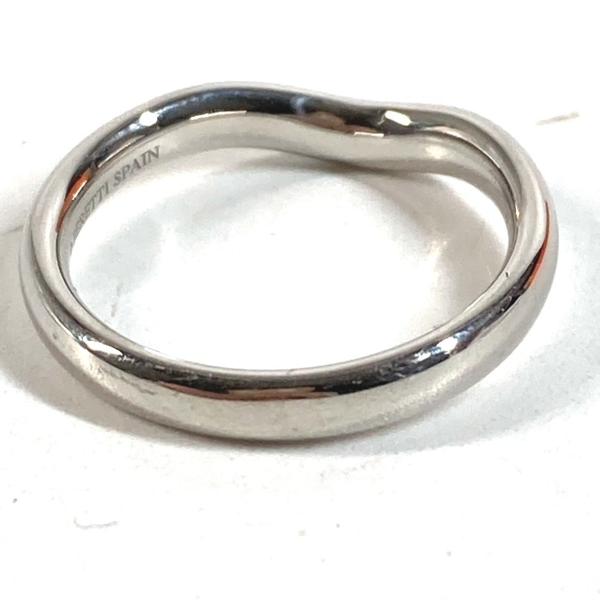 Tiffany Silver Platinum 950 Band Ring (Pre-Owned)