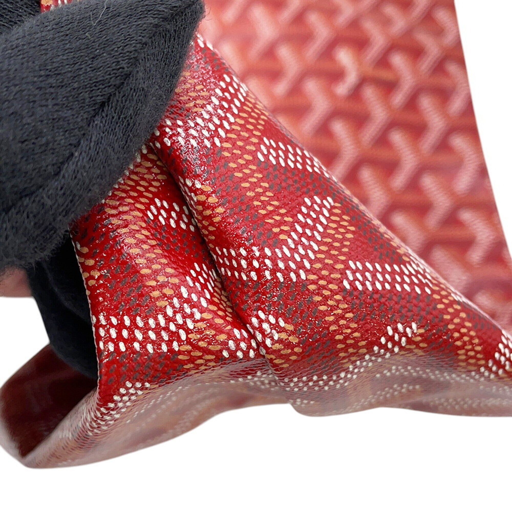 Goyard Red Color Pvc Leather Handbag Tote Bag (Pre-Owned)
