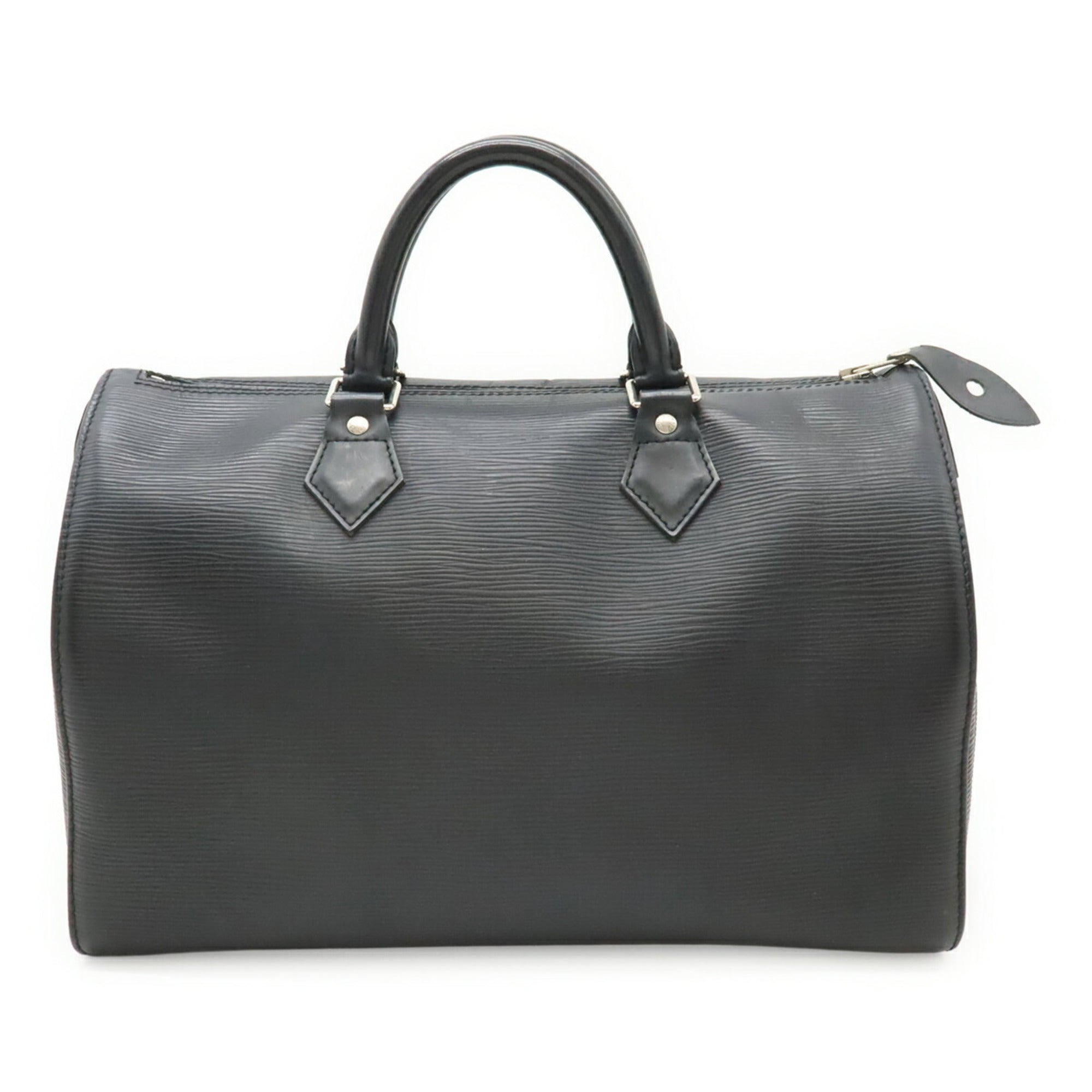 Louis Vuitton Noir Epi Leather Boston Bag Handbag (Pre-Owned)