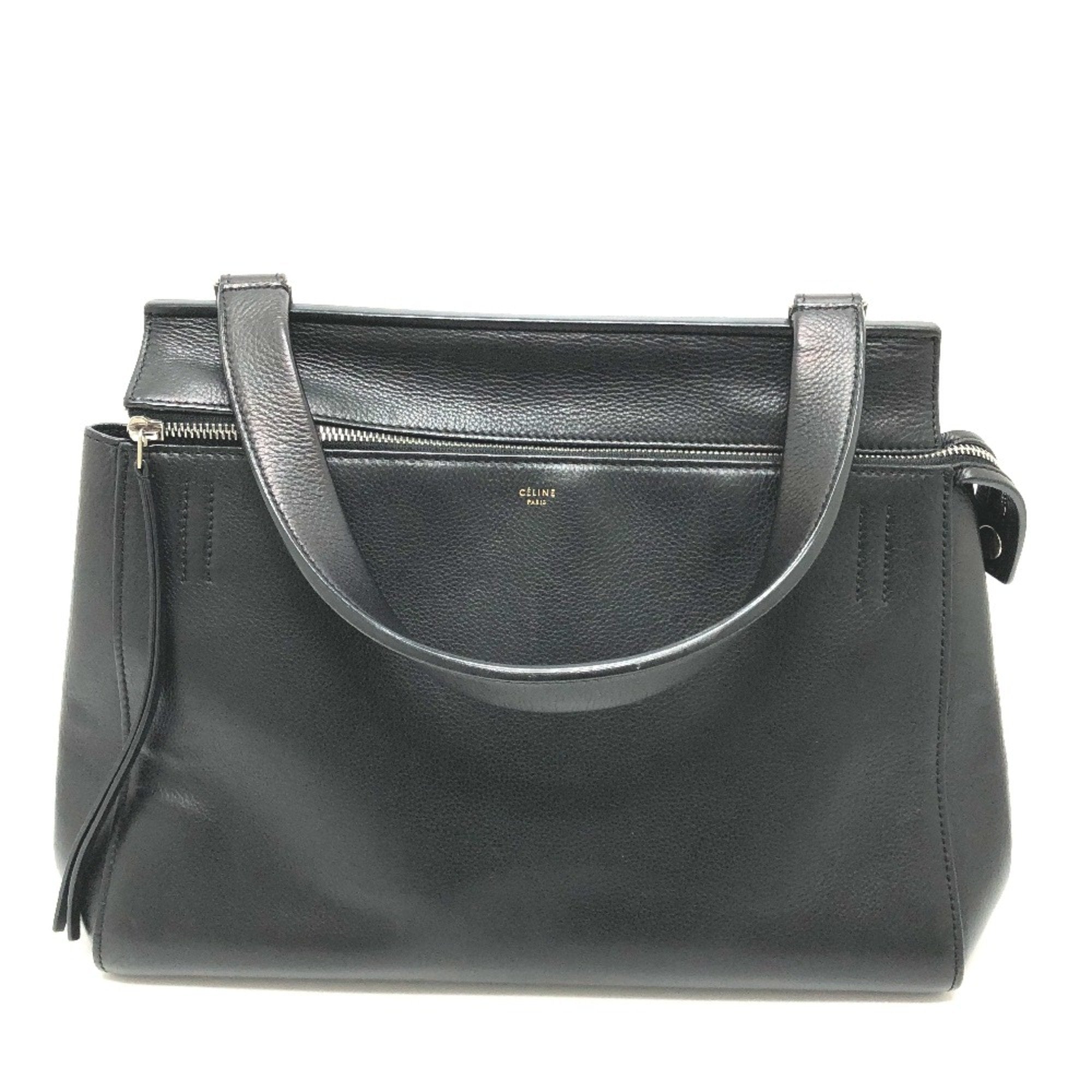 Celine Black Leather Shoulder Bag (Pre-Owned)