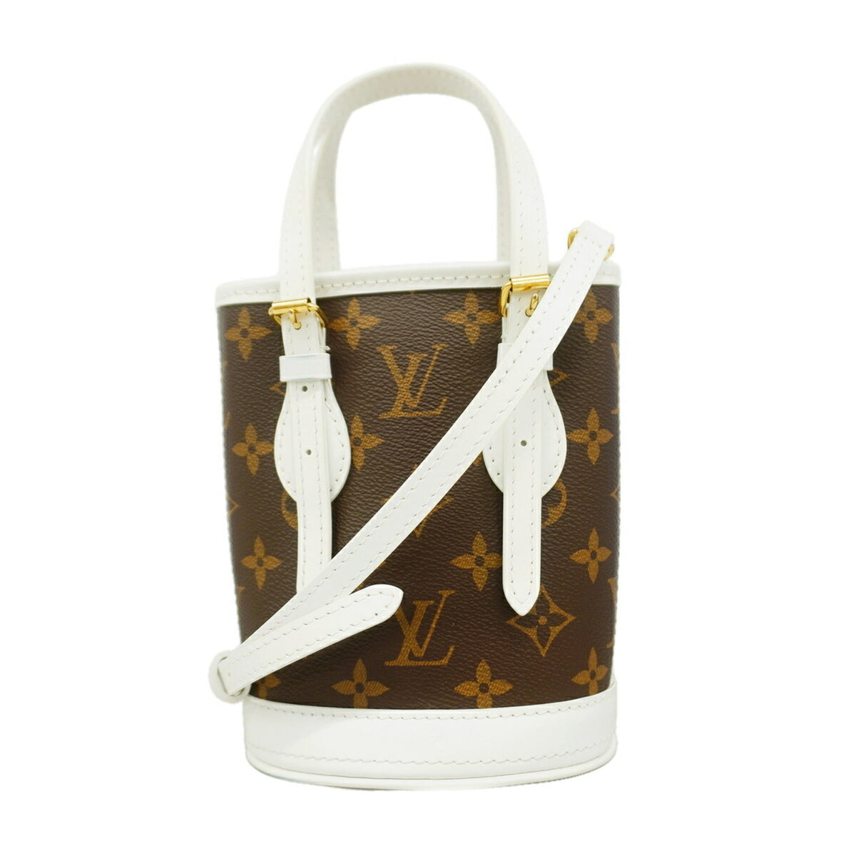 Louis Vuitton Brown White Handbag (Pre-Owned)