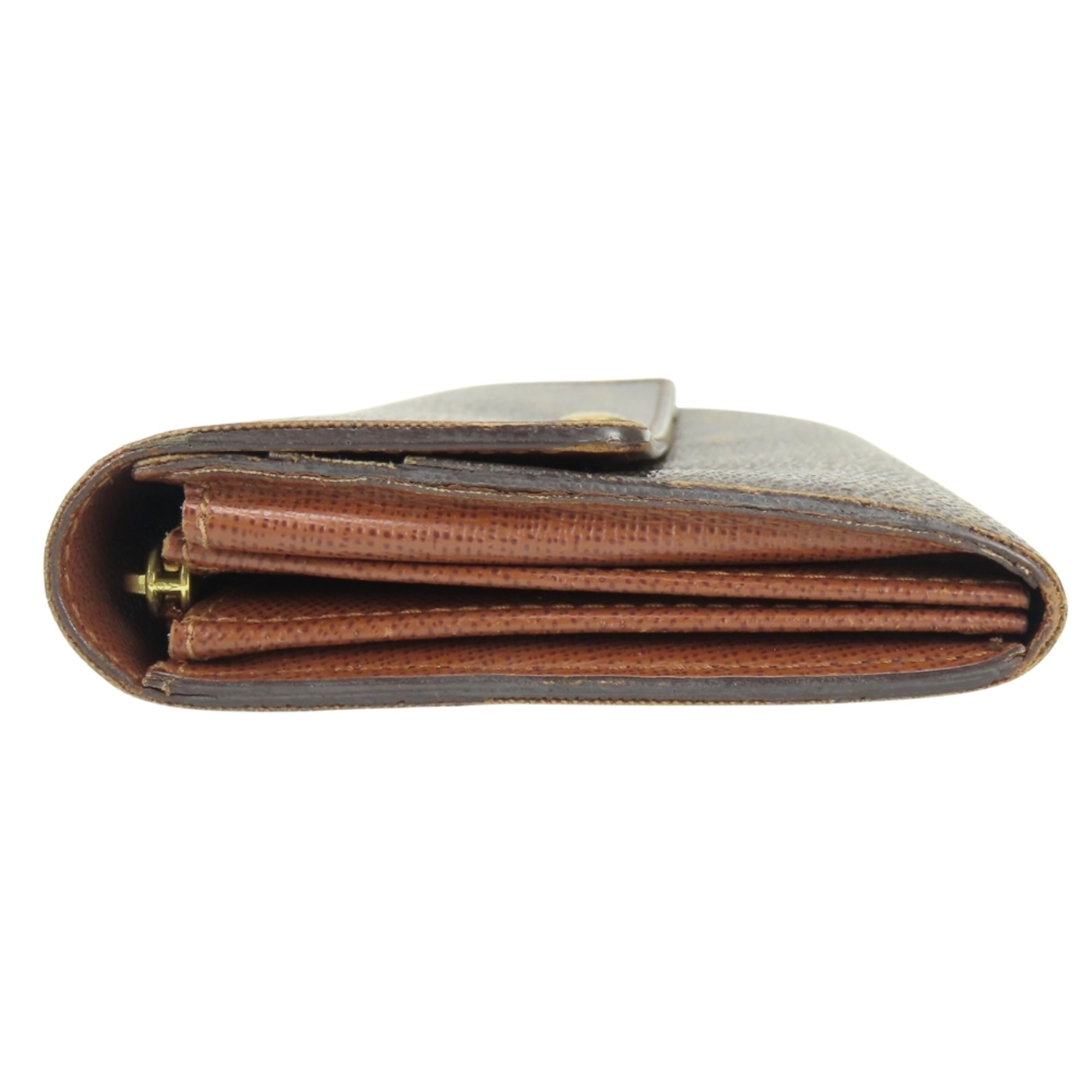 Louis Vuitton Monogram Brown Monogram Long Wallet (Bi-Fold) (Pre-Owned)