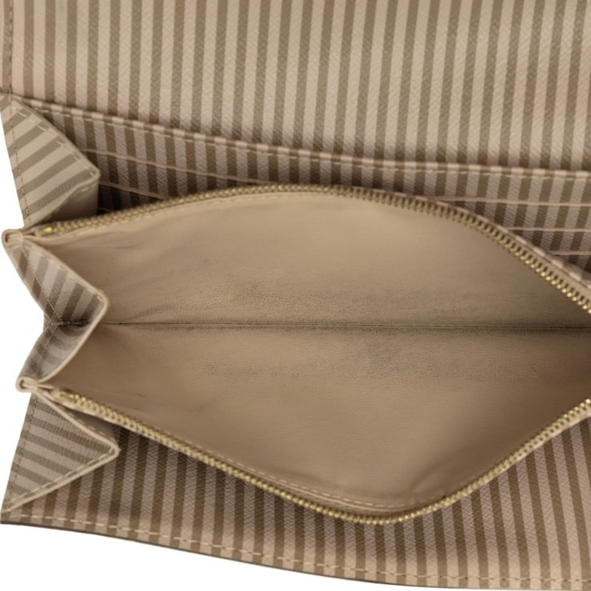 Louis Vuitton Damier Brown Pvc Leather Long Wallet (Bi-Fold) (Pre-Owned)