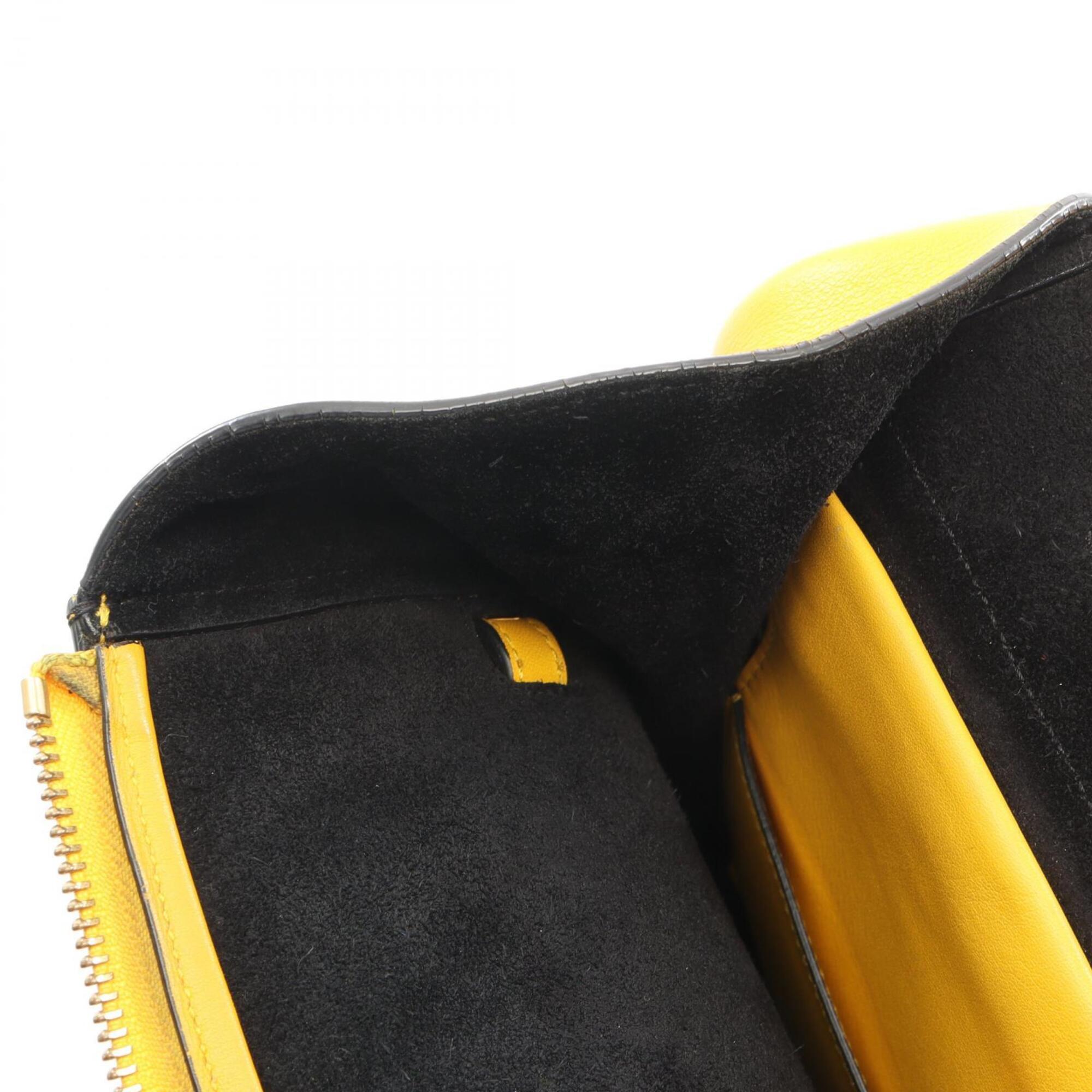 Celine Yellow Leather Handbag (Pre-Owned)