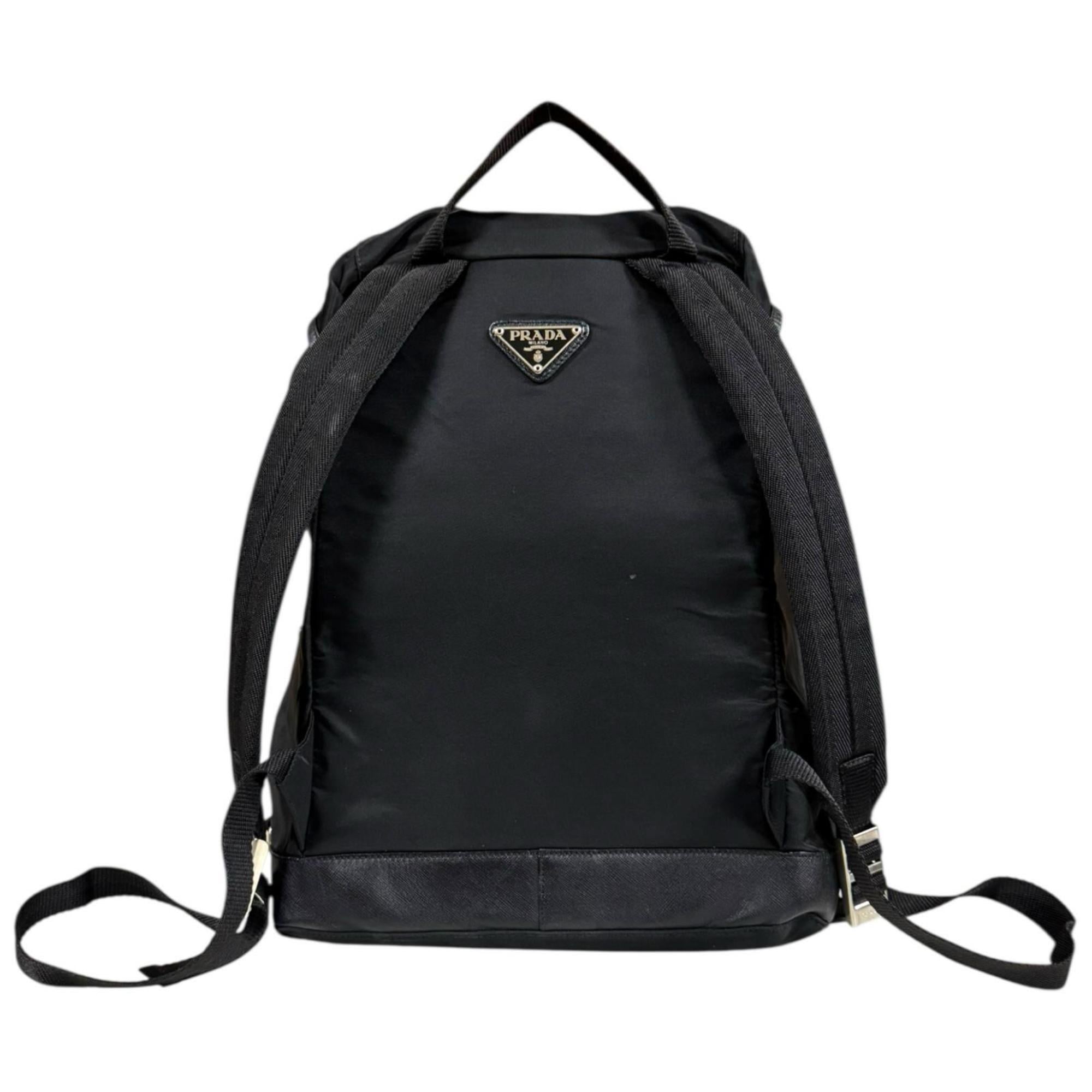 Prada Black Nero Nylon Backpack (Pre-Owned)