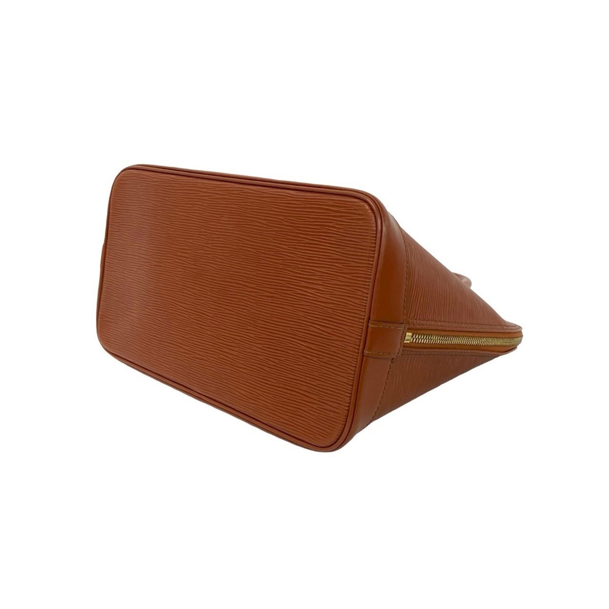 Louis Vuitton Brown Leather Boston Bag Handbag (Pre-Owned)