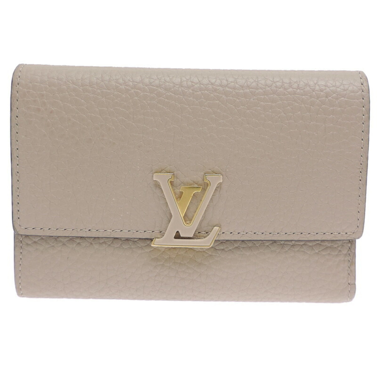 Louis Vuitton Galle Gray Leather Wallet (Bi-Fold) (Pre-Owned)