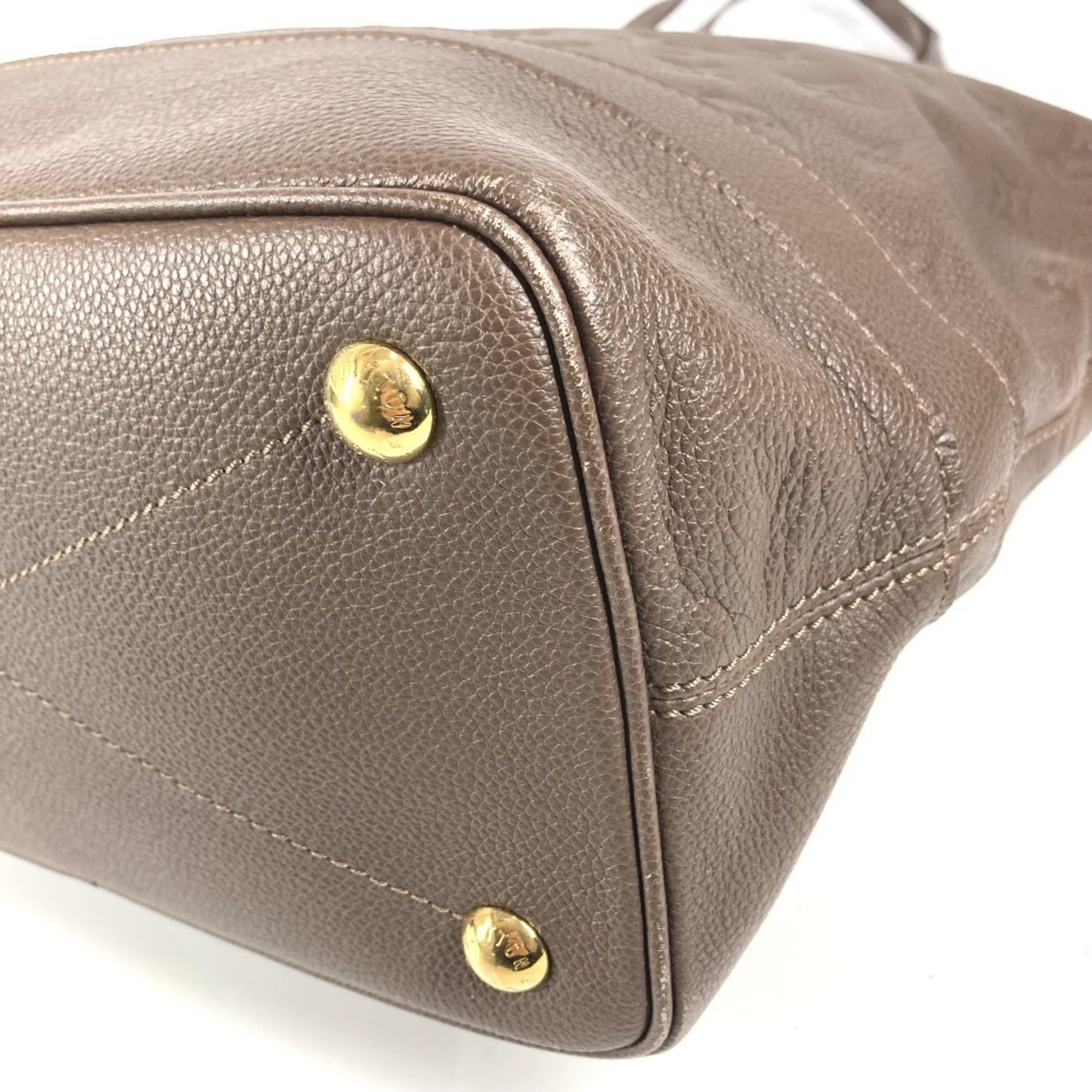 Louis Vuitton Brown Monogram Empreinte Leather Handbag Shoulder Bag Tote Bag (Pre-Owned)
