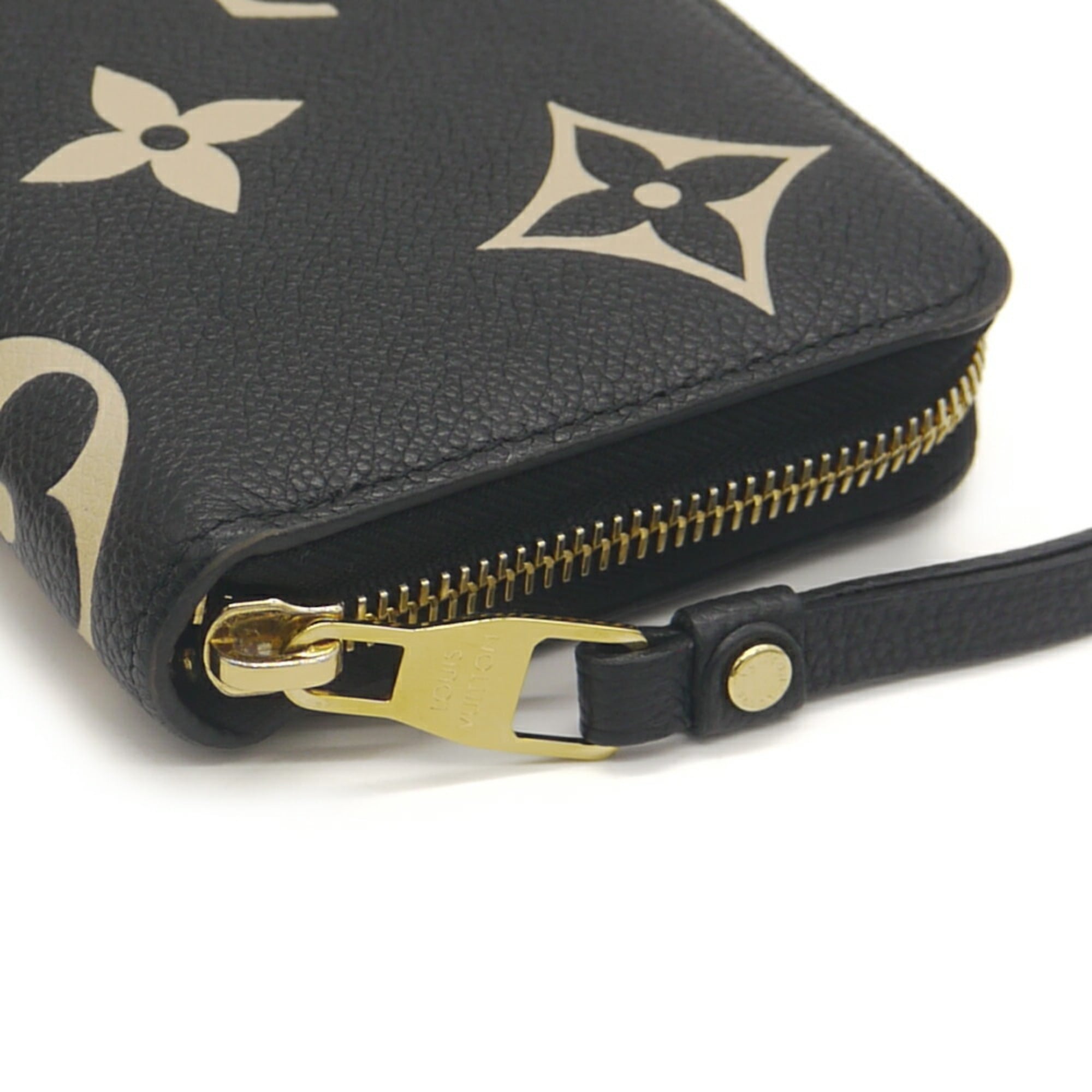 Louis Vuitton Monogram Empreinte Beige Black Monogram Empreinte Long Wallet (Bi-Fold) (Pre-Owned)