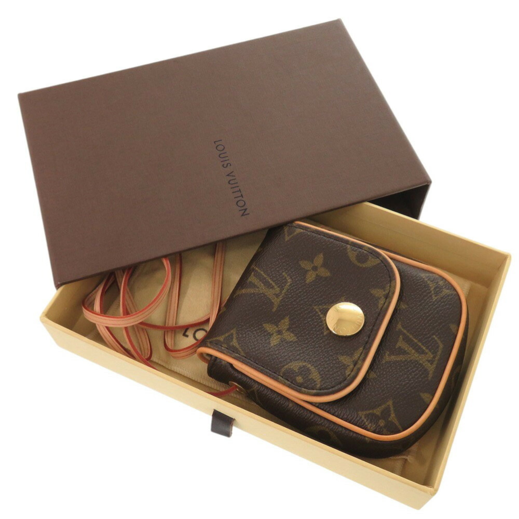 Louis Vuitton Brown Monogram Pochette Shoulder Bag (Pre-Owned)