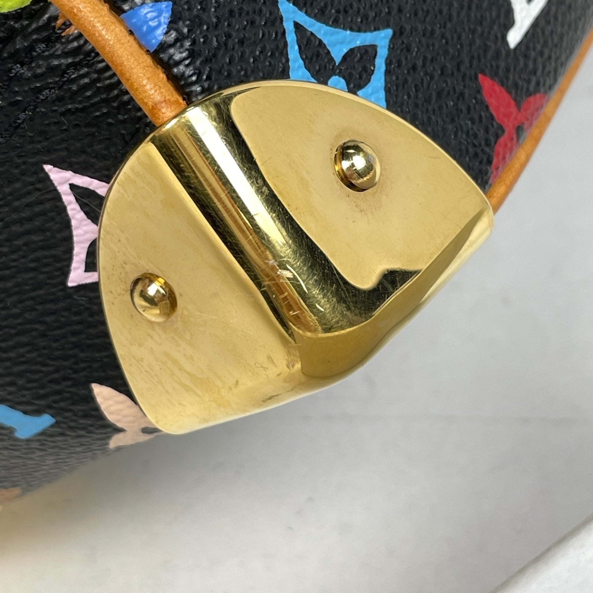 Louis Vuitton Black Noir Monogram Multicolore Handbag (Pre-Owned)