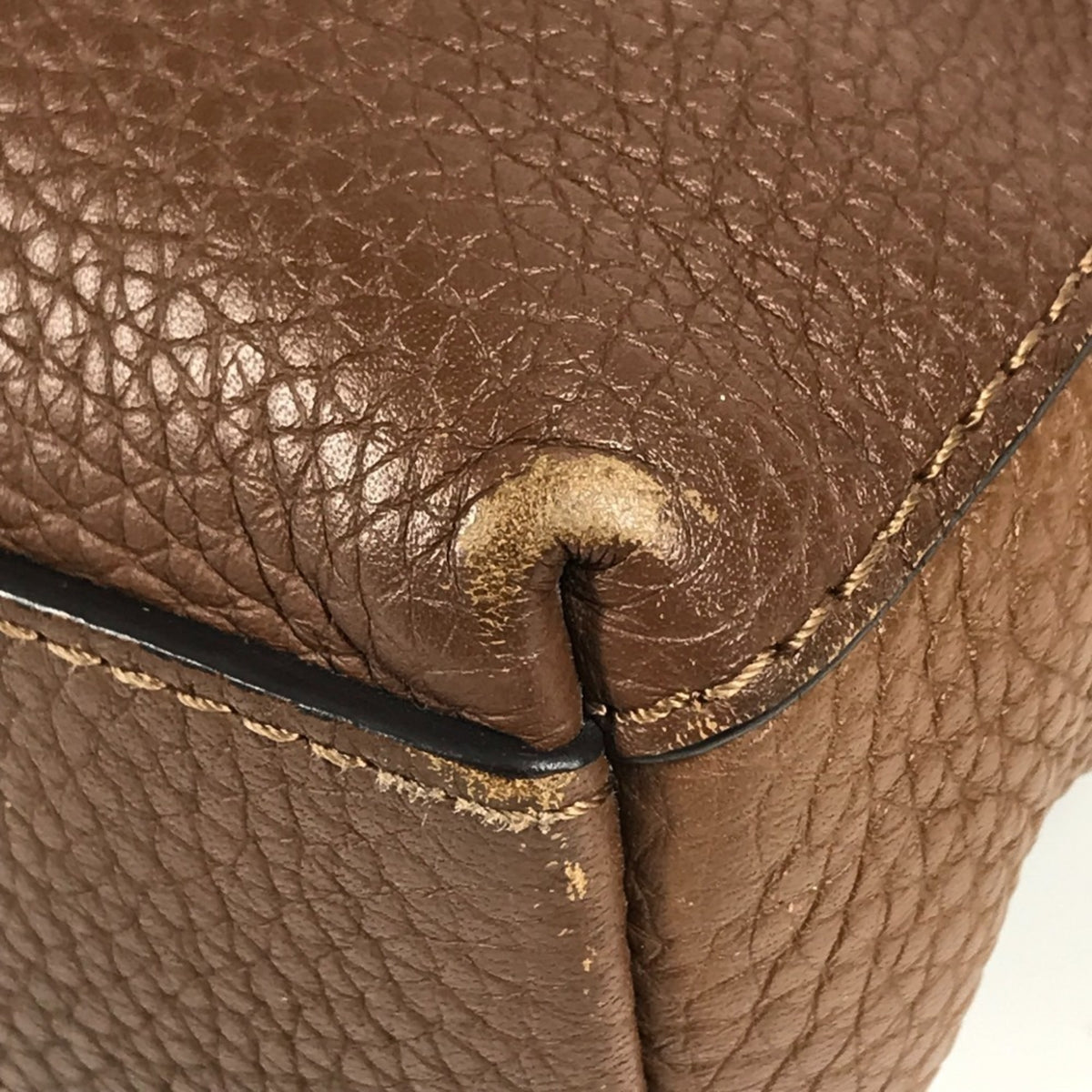 Louis Vuitton Brown Leather Briefcase Handbag Tote Bag (Pre-Owned)