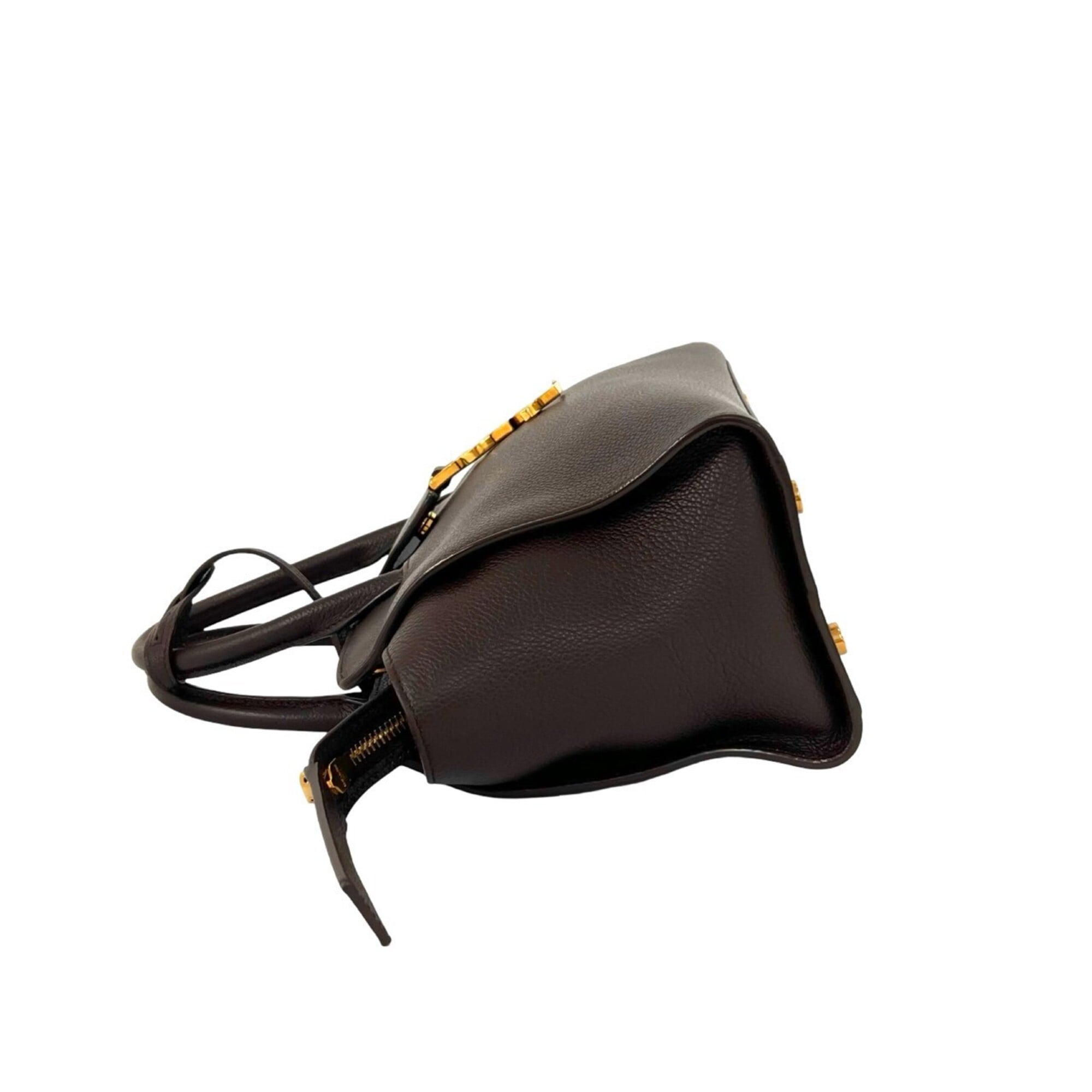 Saint Laurent Brown Leather Handbag (Pre-Owned)