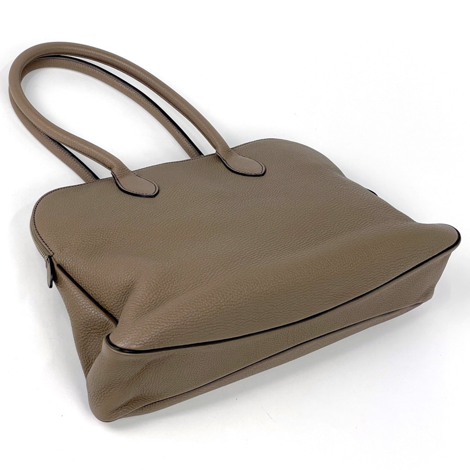 Hermes Brown Togo Leather Handbag (Pre-Owned)