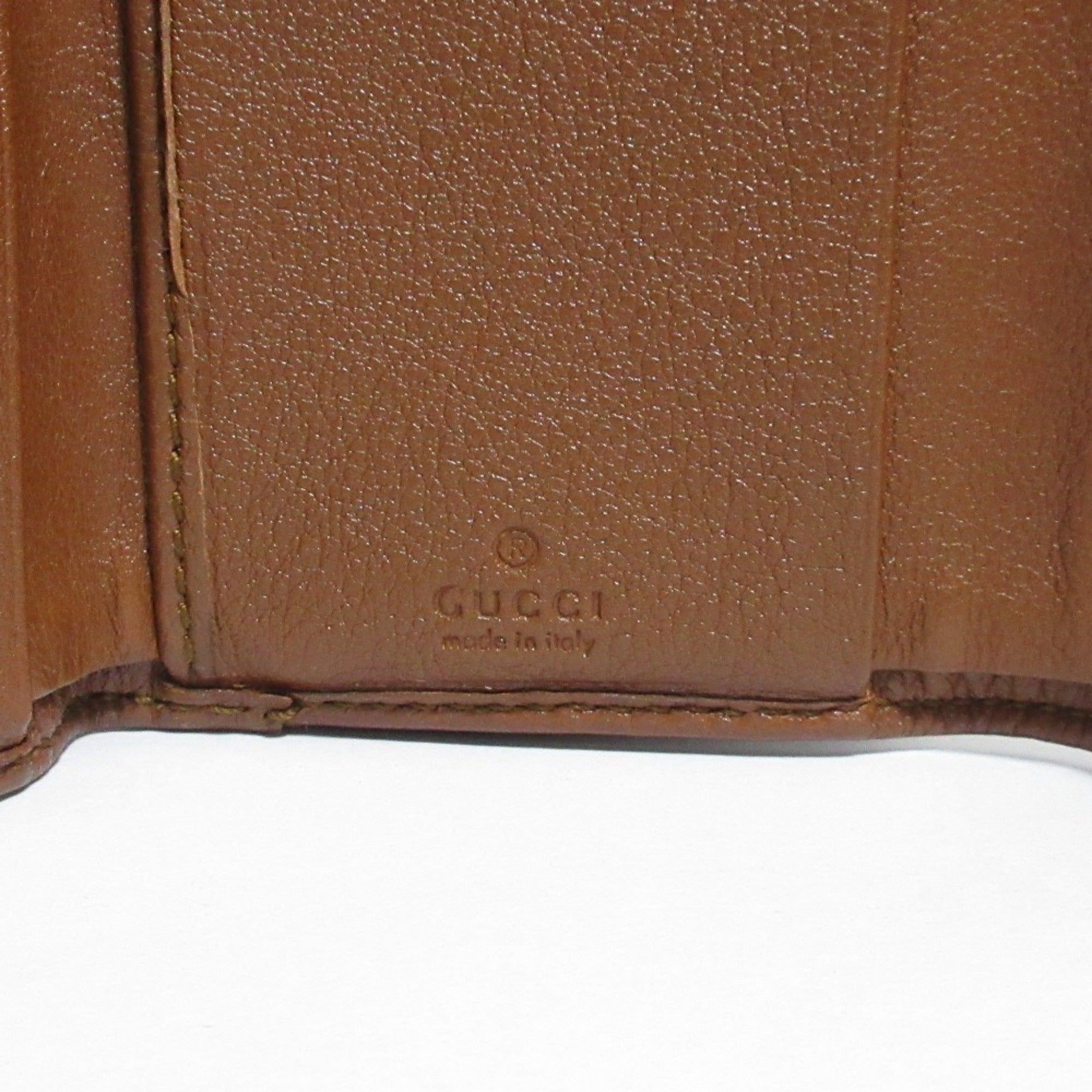 Gucci Bamboo Brown Wallet (Tri-Fold) (Pre-Owned)