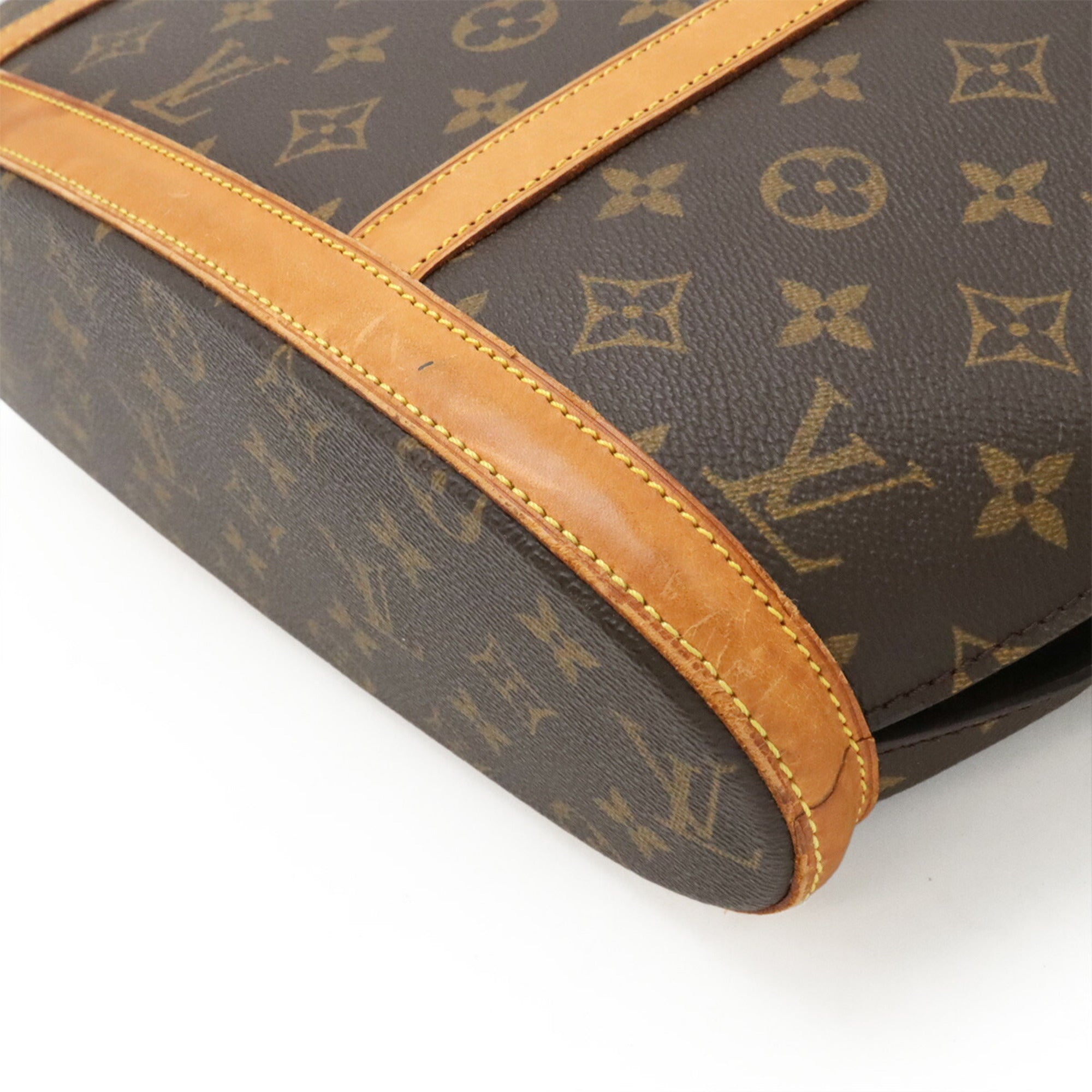Louis Vuitton Brown Monogram Canvas Shoulder Bag Tote Bag (Pre-Owned)
