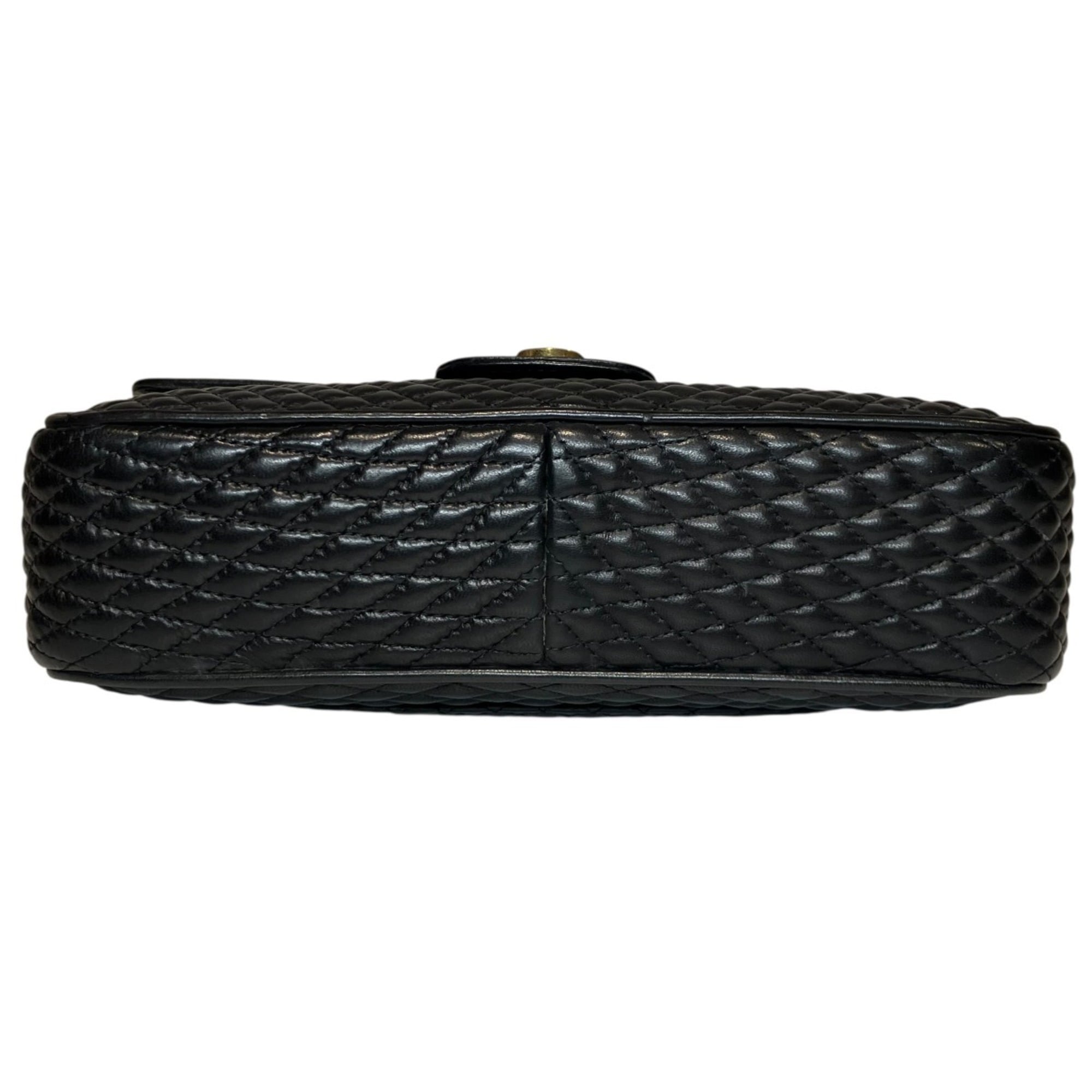 Bally Black Leather Shoulder Bag (Pre-Owned)
