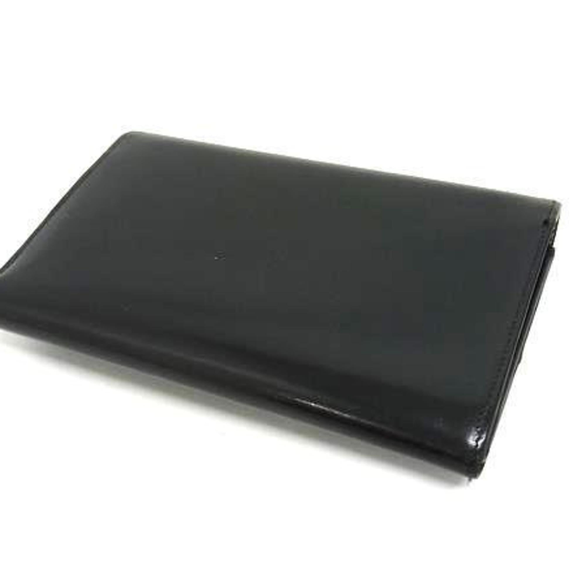 Cartier Black Patent Leather Wallet (Tri-Fold) (Pre-Owned)