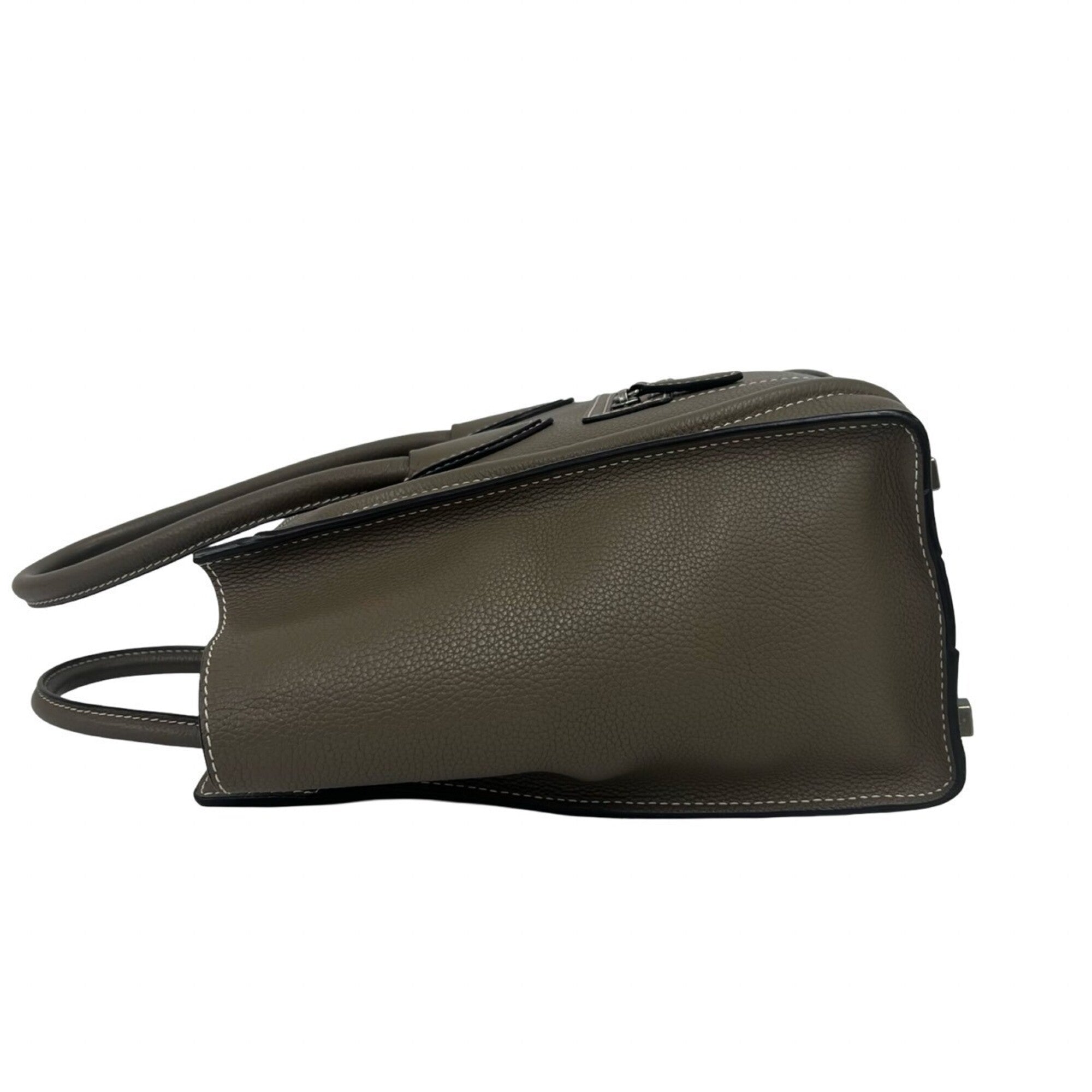 Celine Beige Leather Handbag Tote Bag (Pre-Owned)