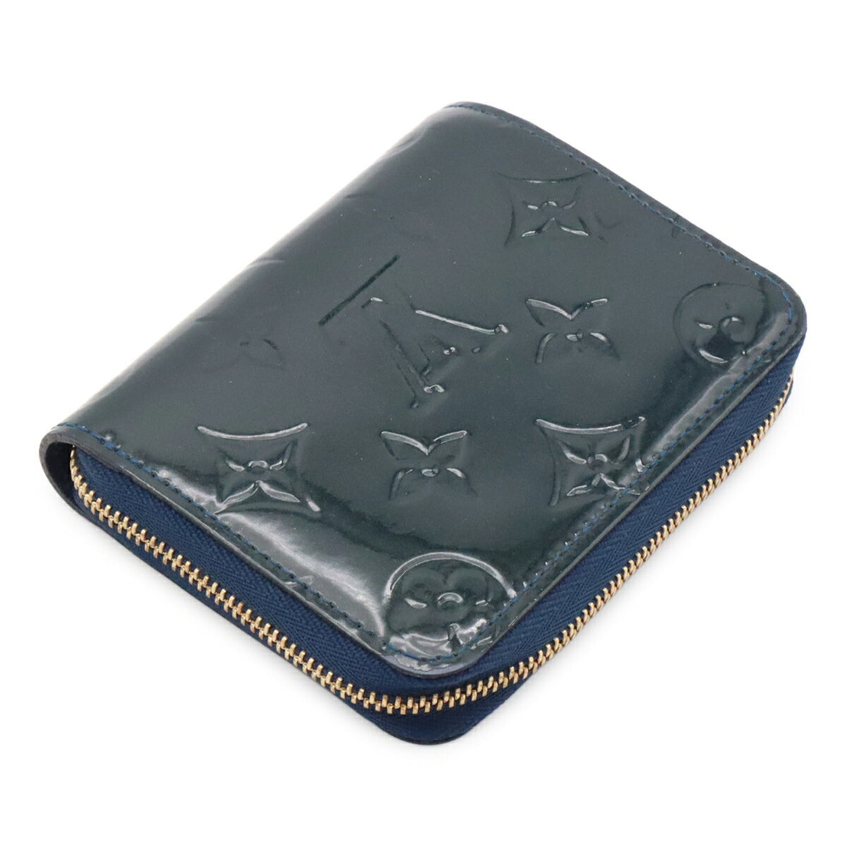 Louis Vuitton Blue Nuit Leather Coin Purse/Coin Case (Pre-Owned)