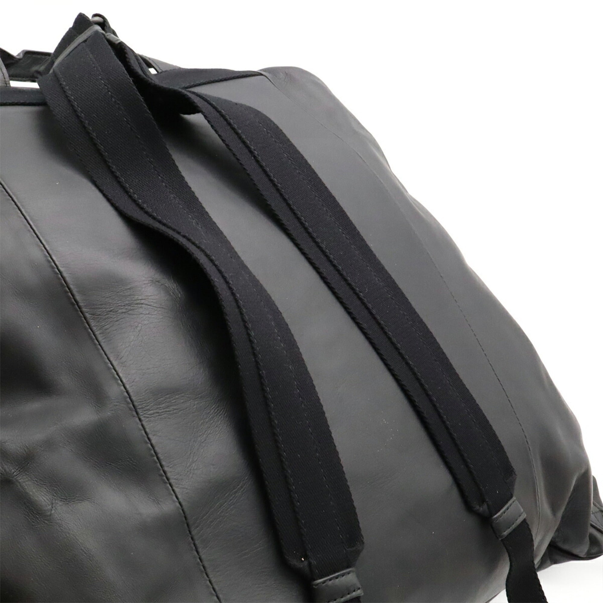 Bottega Veneta Black Intrecciato Backpack (Pre-Owned)