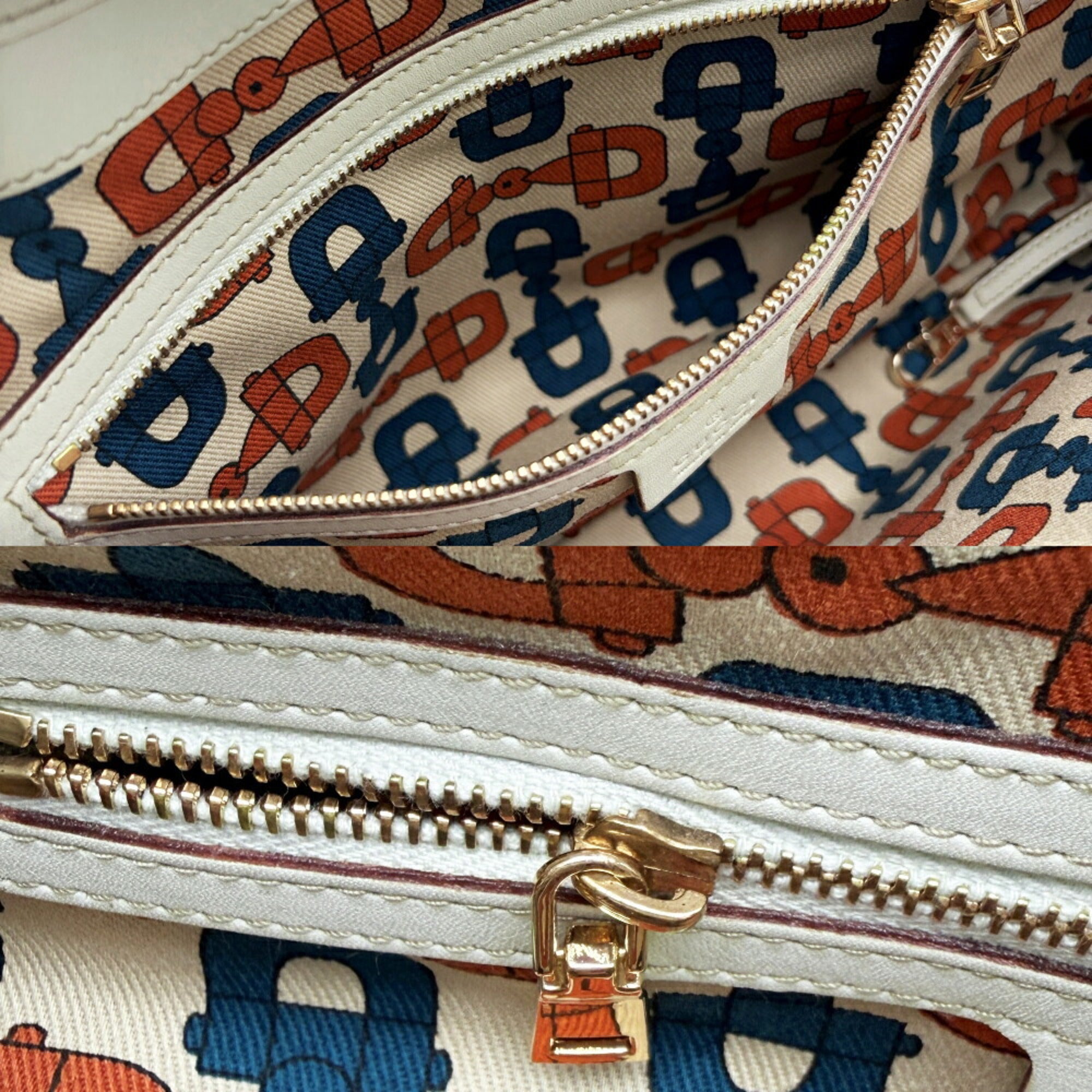 Gucci Ivory Leather Shoulder Bag (Pre-Owned)