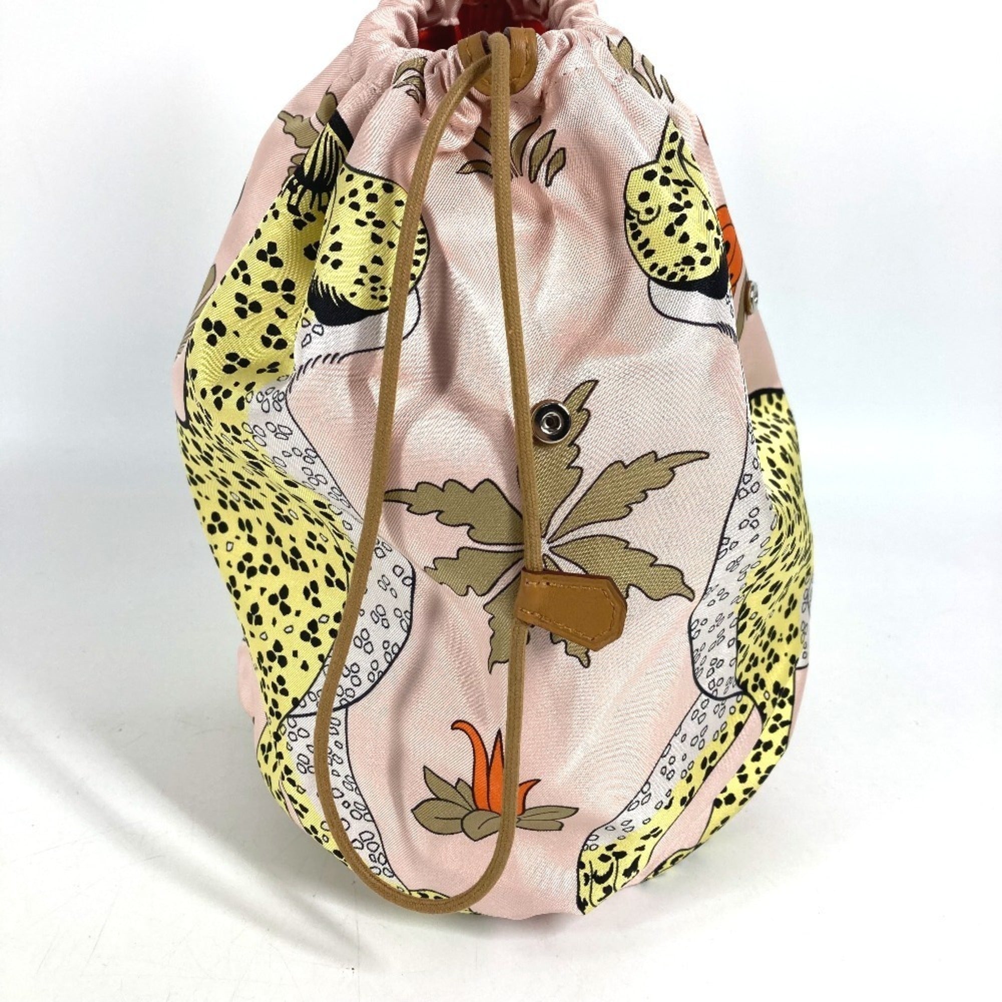 Hermes Pink Silk Handbag Pouch (Pre-Owned)
