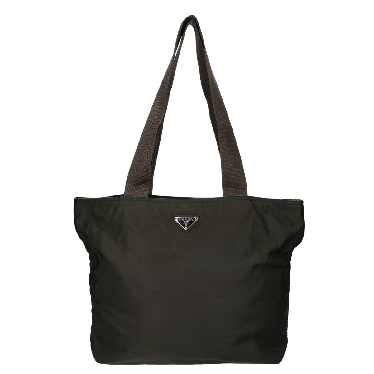 Prada Khaki Nylon Tote Bag (Pre-Owned)