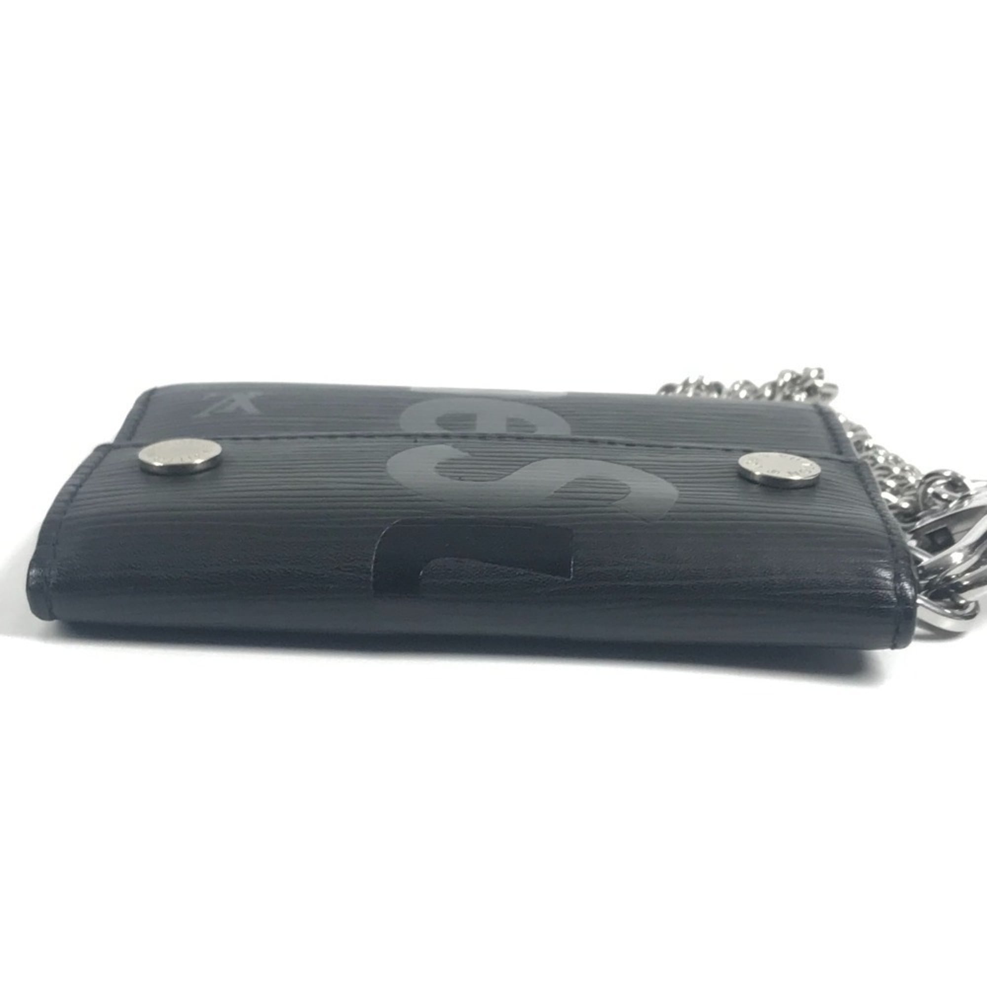 Louis Vuitton Epi Black Noir Epi Leather Chain/Shoulder Wallet (Pre-Owned)