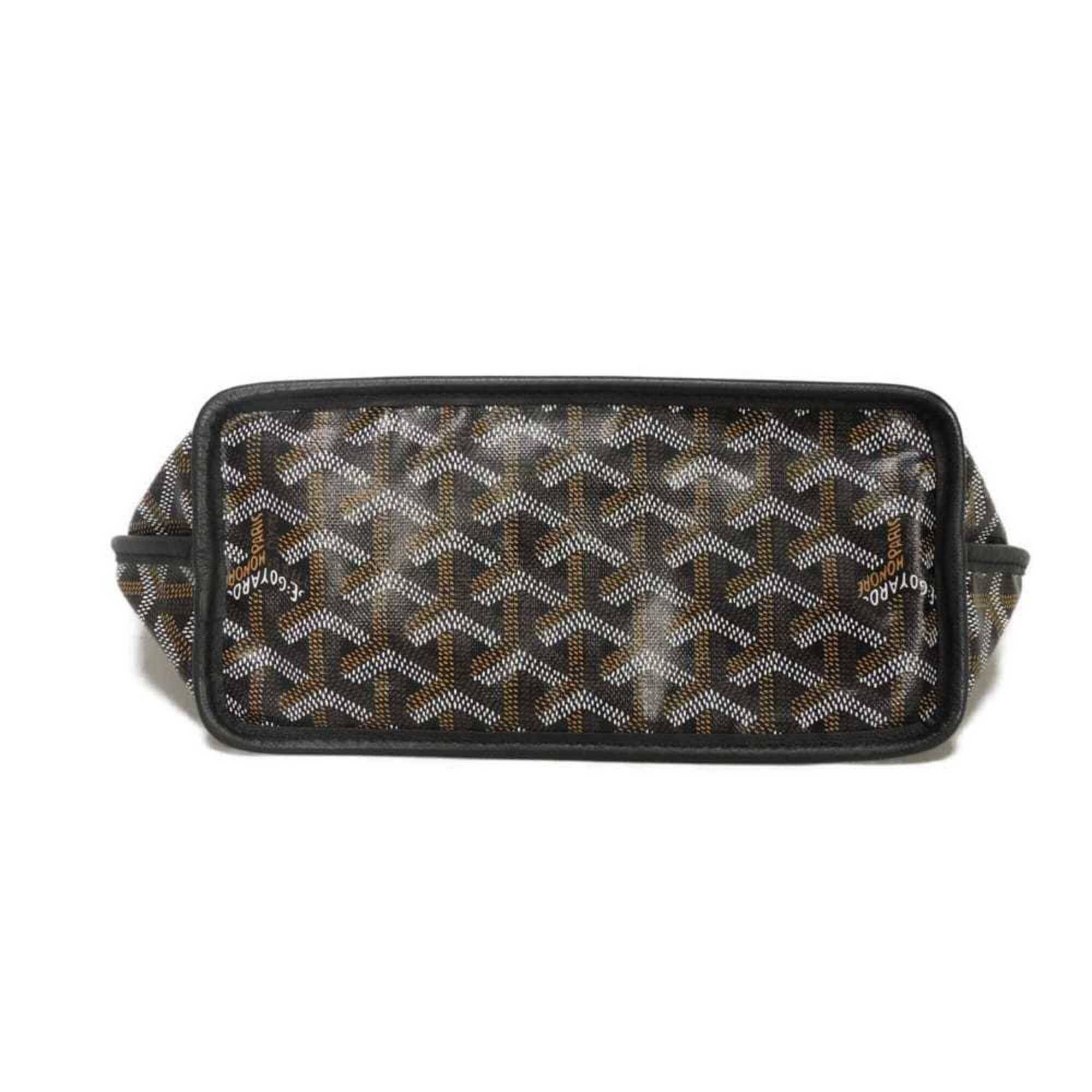 Goyard Black Canvas Leather Tote Bag (Pre-Owned)