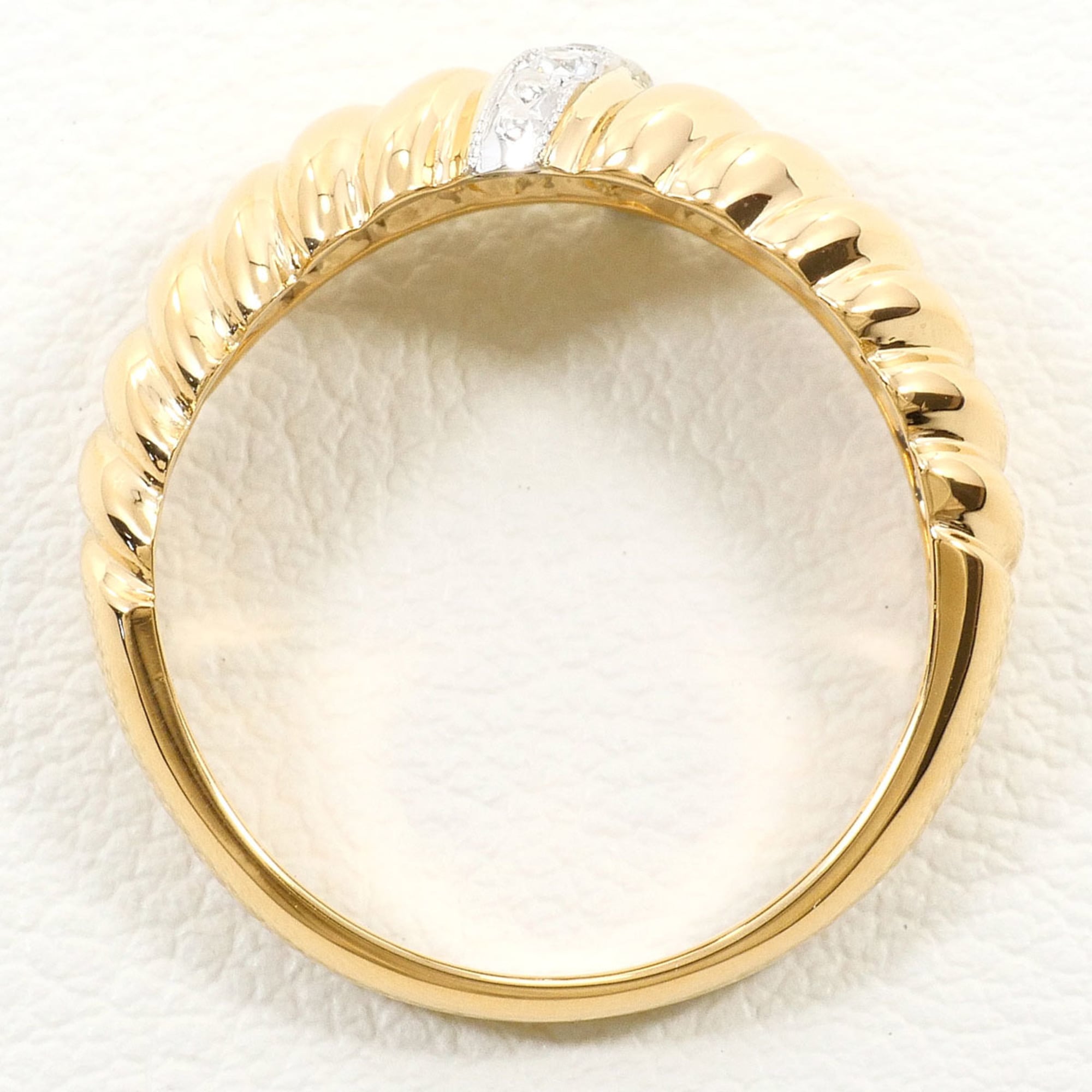 Unbranded Platinum Yellow Gold Yellow Gold (18K) Platinum 900 Band Ring (Pre-Owned)
