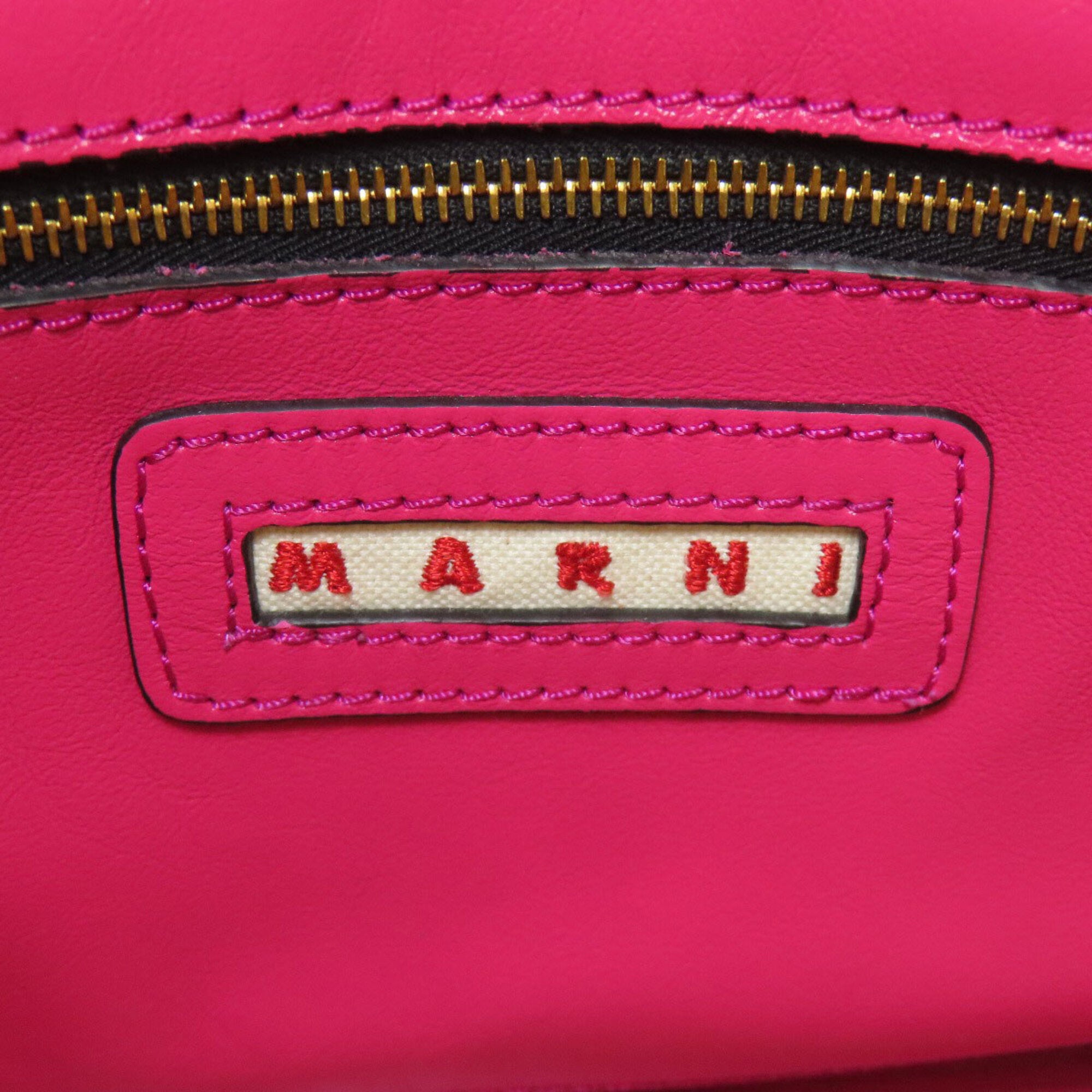 Marni Black Pink Leather Handbag (Pre-Owned)