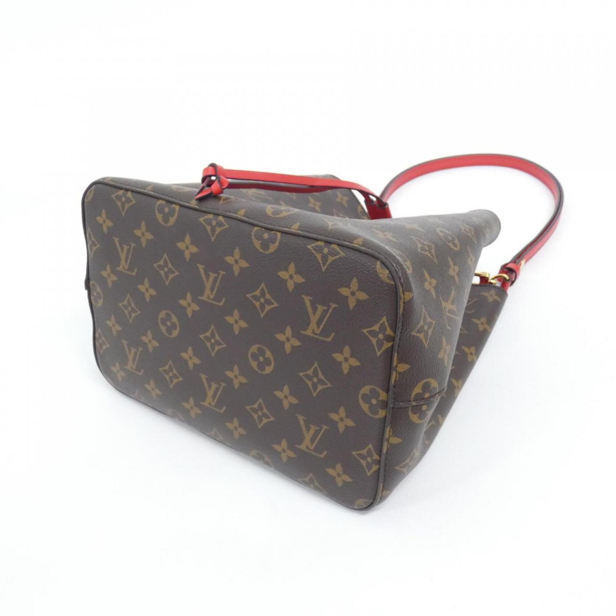 Louis Vuitton Coquelicots Marron Coated Canvas Shoulder Bag (Pre-Owned)