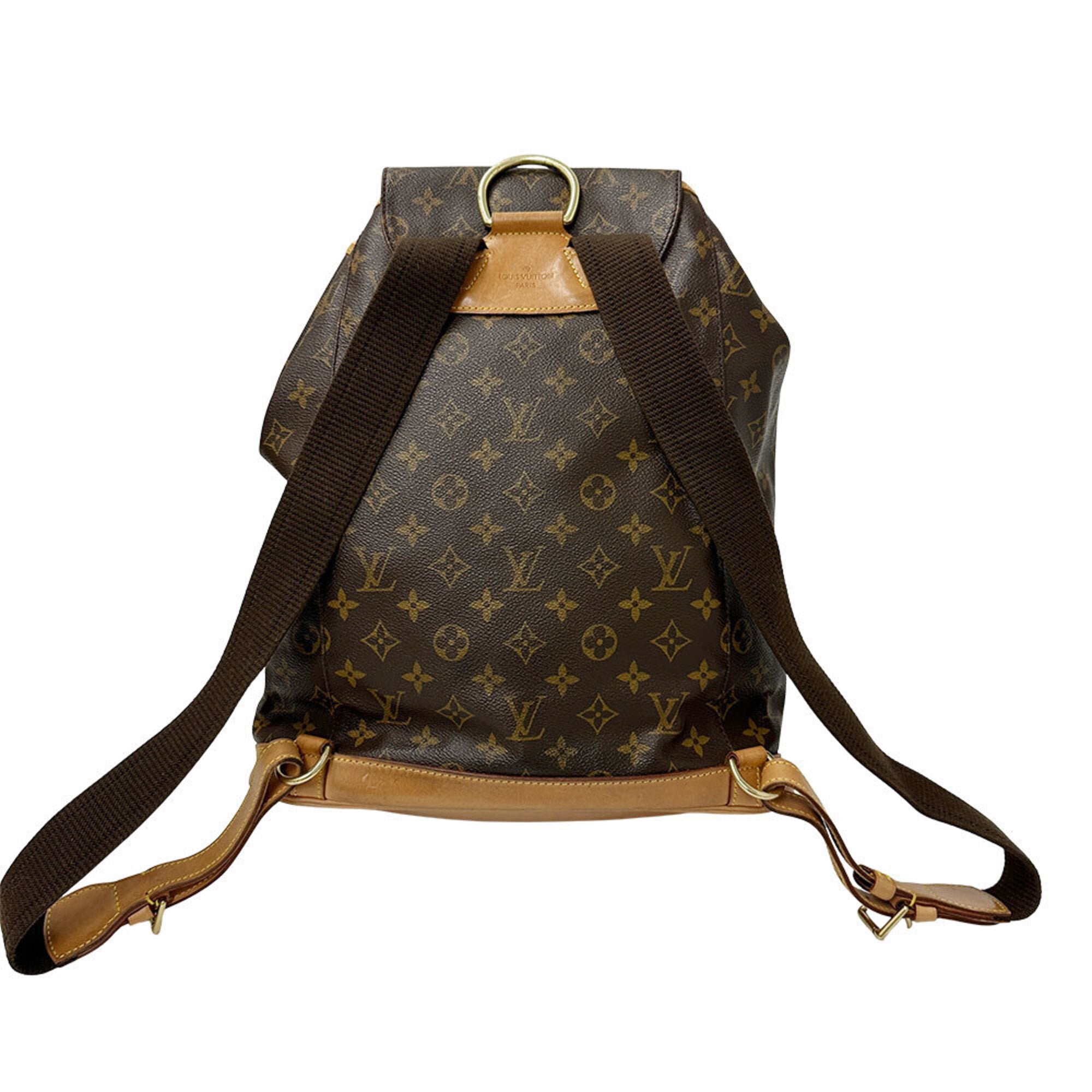 Louis Vuitton Brown Monogram Canvas Handbag (Pre-Owned)