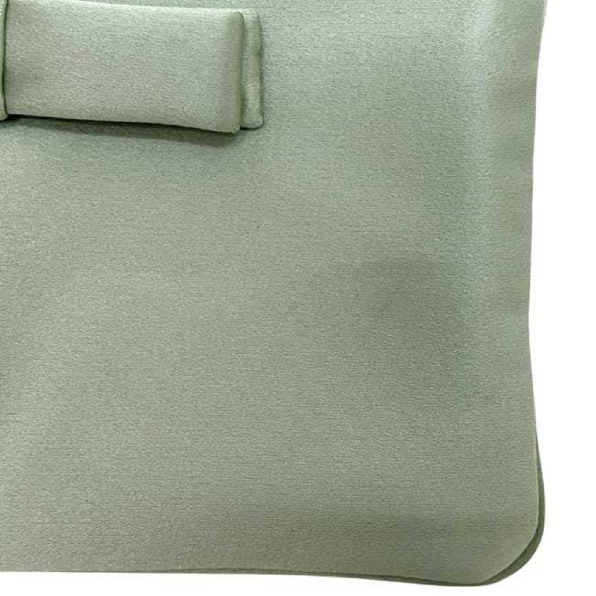 Prada Light Green Satin Pouch (Pre-Owned)