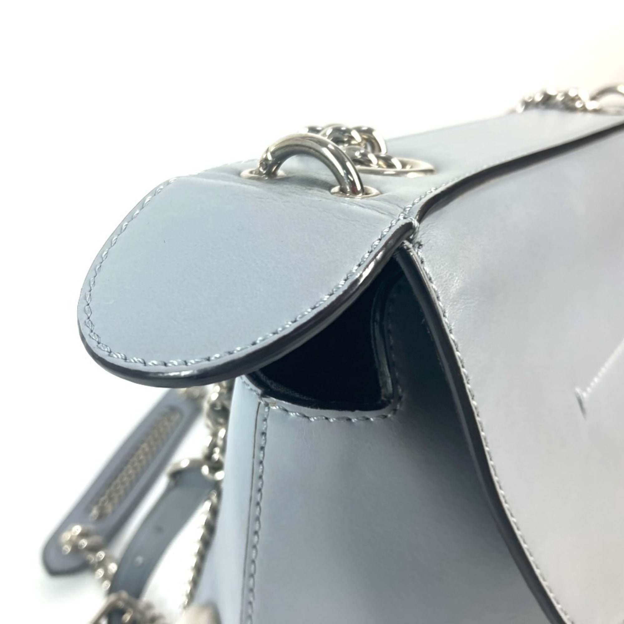 Fendi Blue Leather Backpack (Pre-Owned)