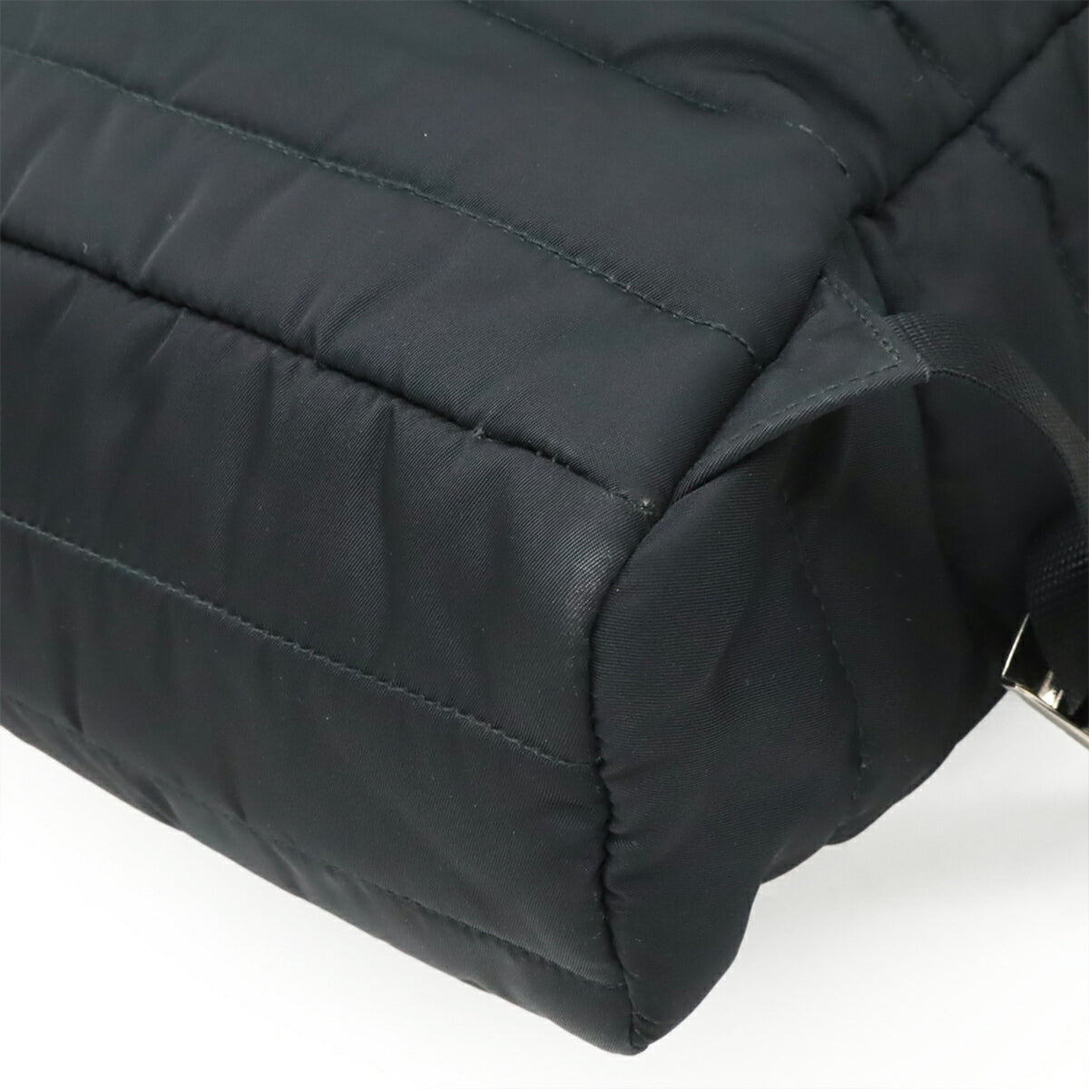 Prada Nero Nylon Leather Backpack (Pre-Owned)