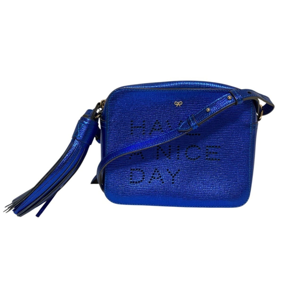 Anya Hindmarch Blue Shoulder Bag (Pre-Owned)