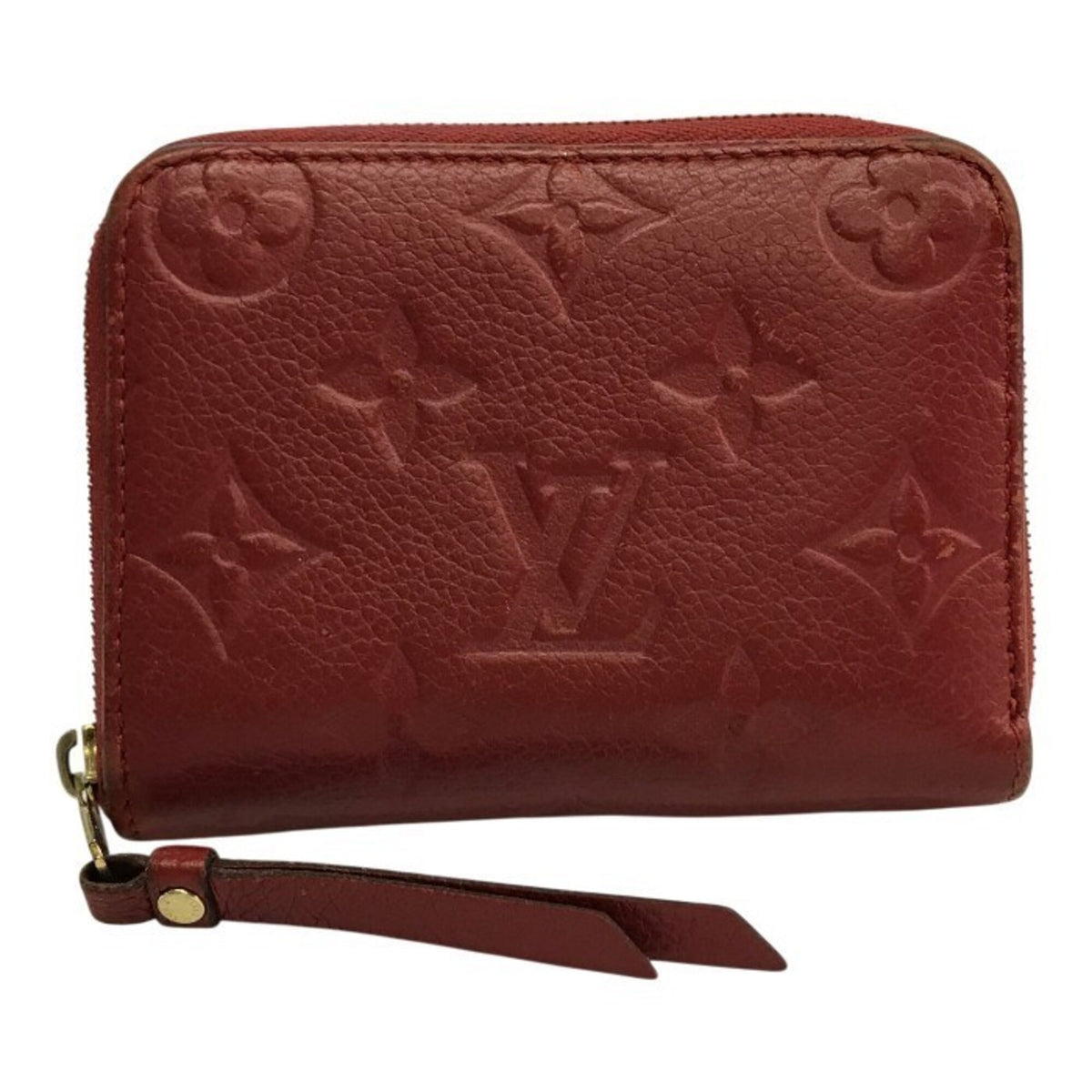 Louis Vuitton Monogram Empreinte Red Color Leather Coin Purse/Coin Case (Pre-Owned)