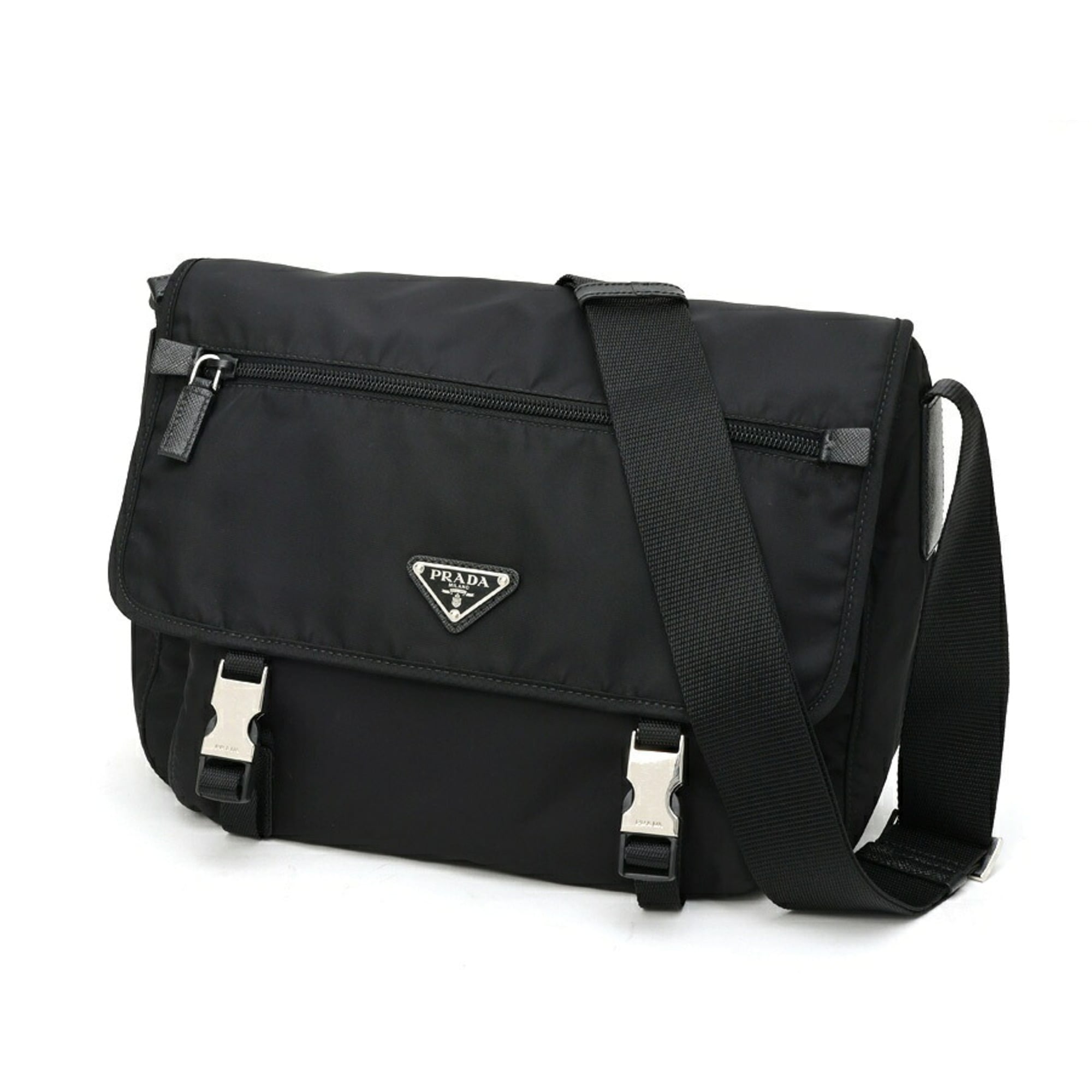 Prada Black Nylon Shoulder Bag (Pre-Owned)