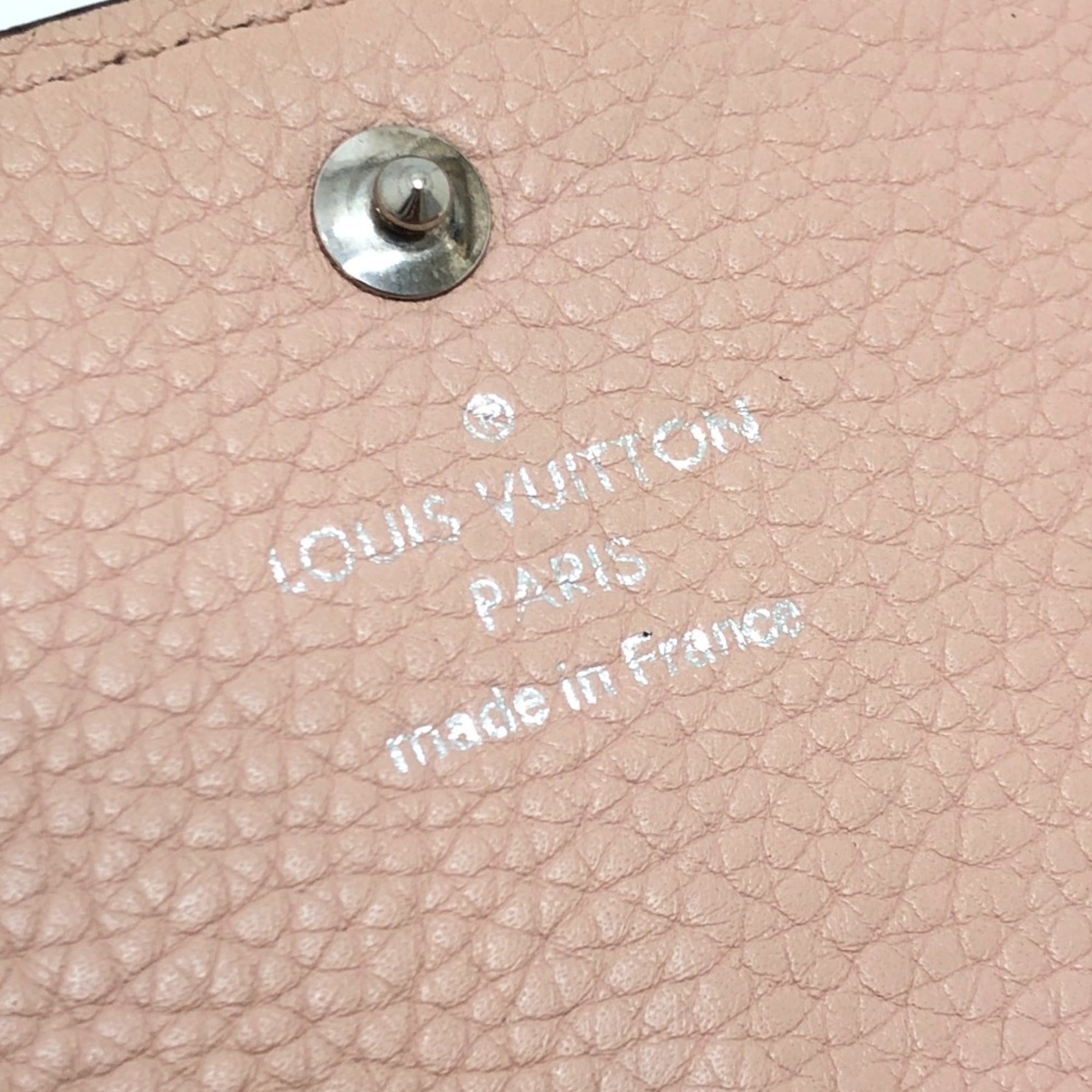 Louis Vuitton Magnolia Pink Mahina Leather Long Wallet (Bi-Fold) (Pre-Owned)